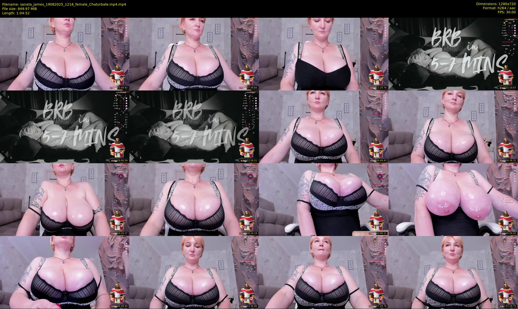 sanata_james — 65 minute Chaturbate female cam show recording, 720p, Aug 19, 2025