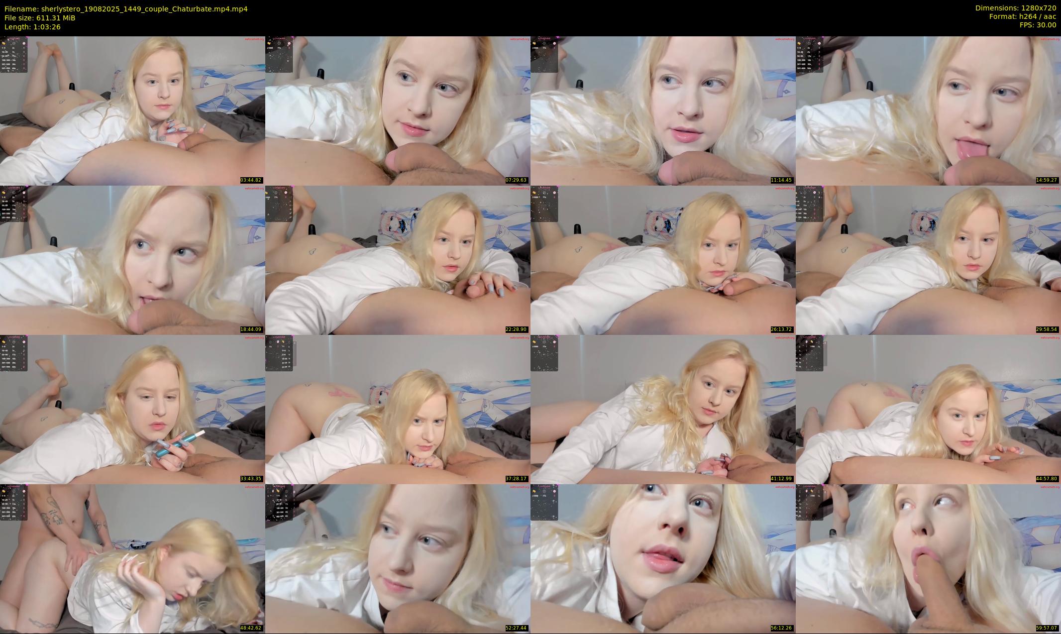 sherlystero — 64 minute Chaturbate couple cam show recording, 720p, Aug 19, 2025