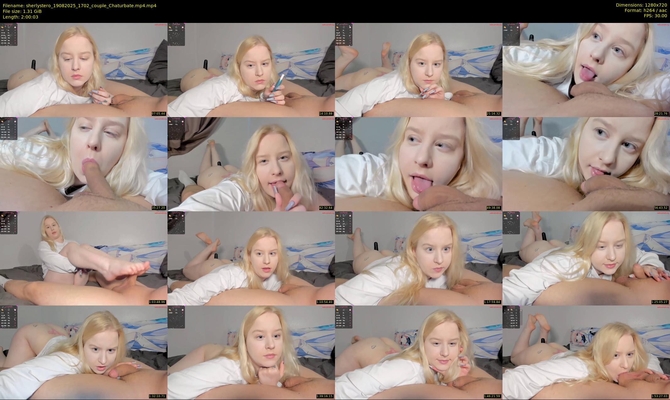 sherlystero — 121 minute Chaturbate couple cam show recording, 720p, Aug 19, 2025