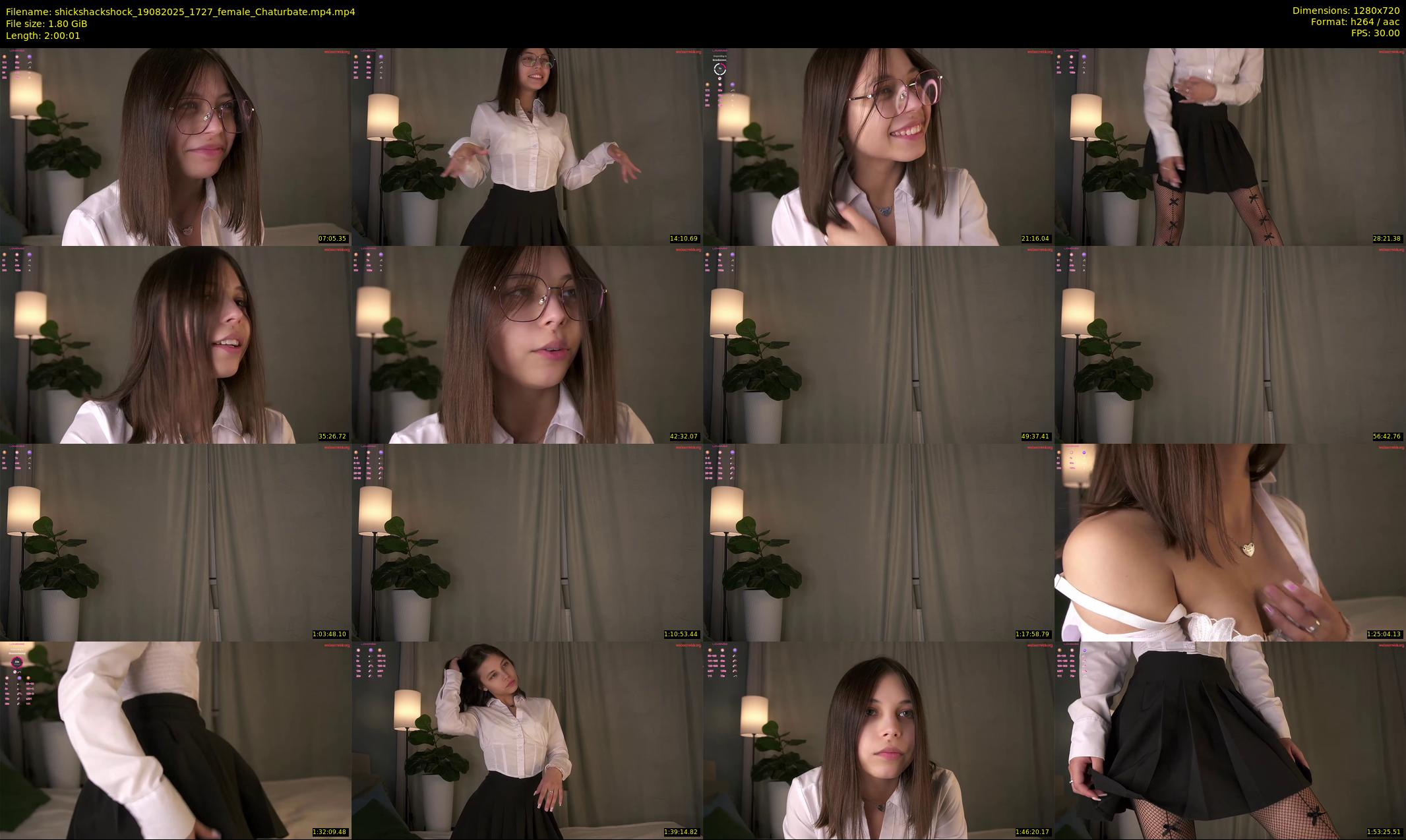 shickshackshock — 121 minute Chaturbate female cam show recording, 720p, Aug 19, 2025