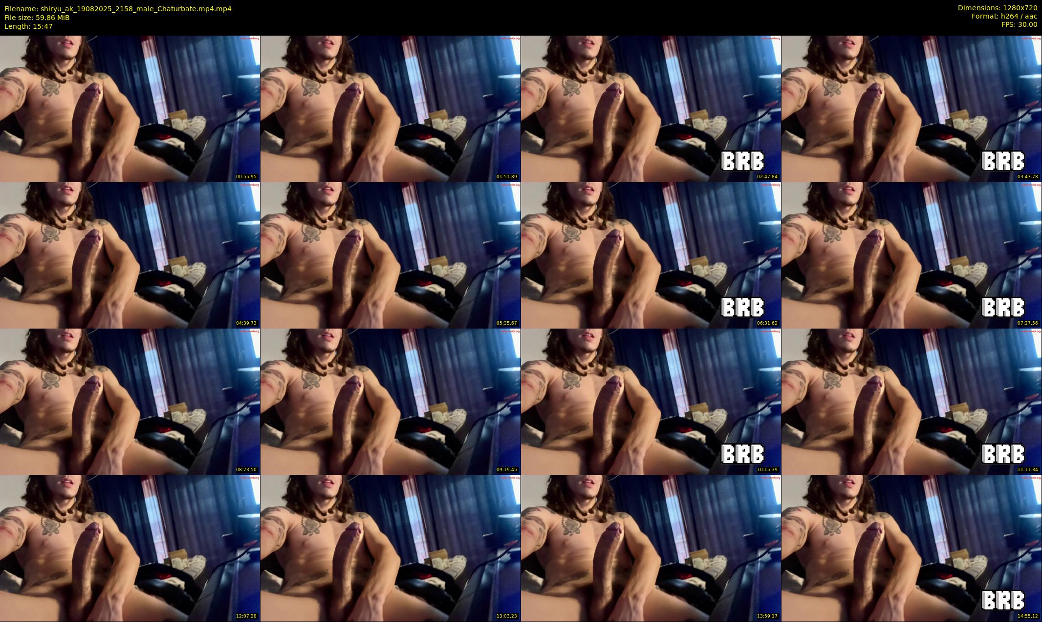 shiryu_ak — 16 minute Chaturbate male cam show recording, 720p, Aug 19, 2025
