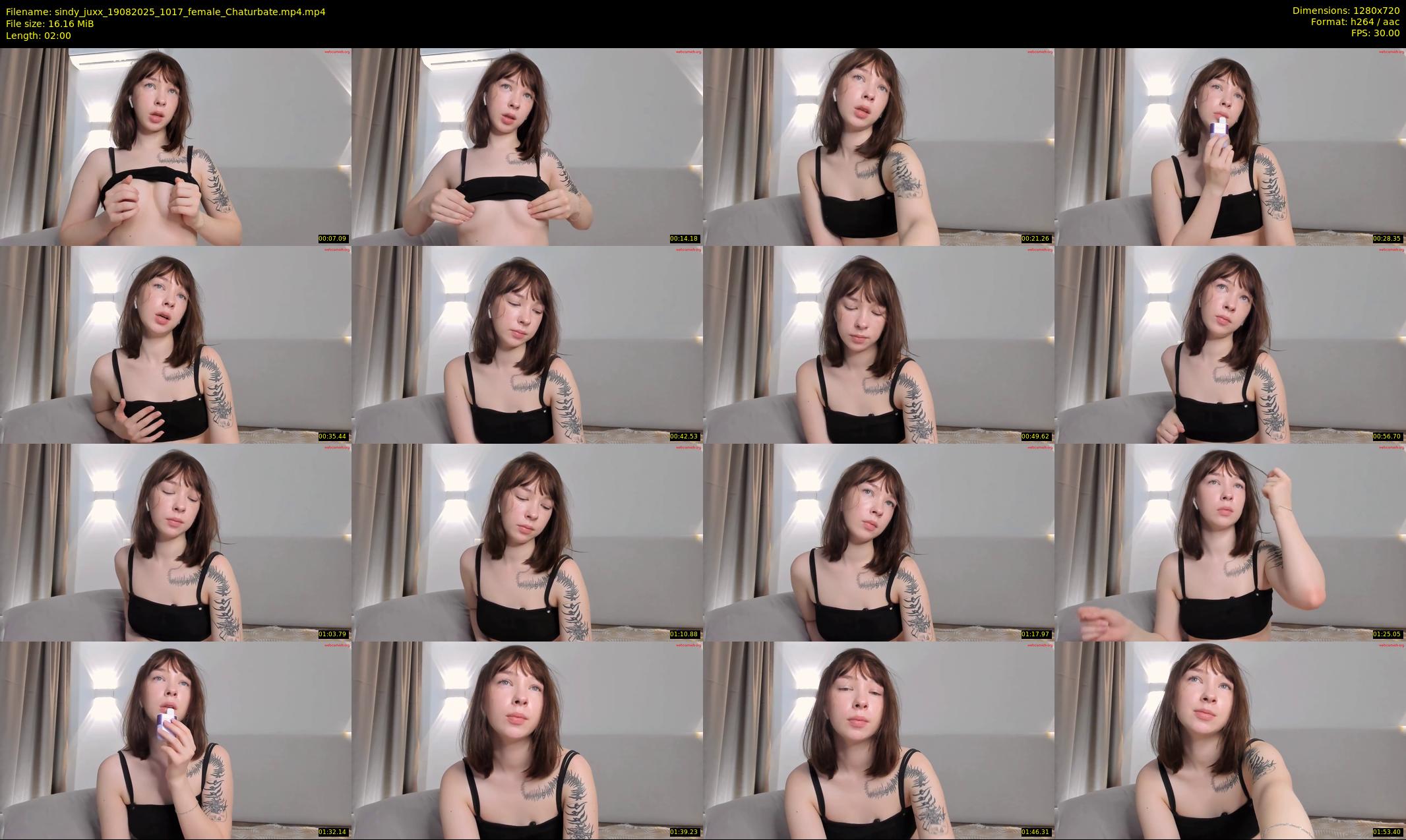 sindy_juxx — 2 minute Chaturbate female cam show recording, 720p, Aug 19, 2025