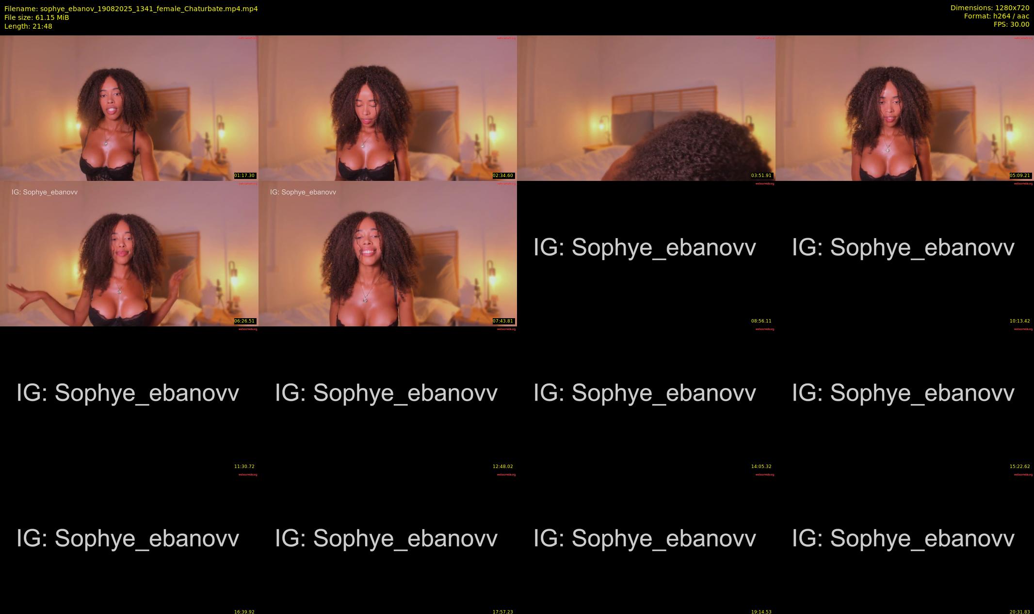 sophye_ebanov — 22 minute Chaturbate female cam show recording, 720p, Aug 19, 2025