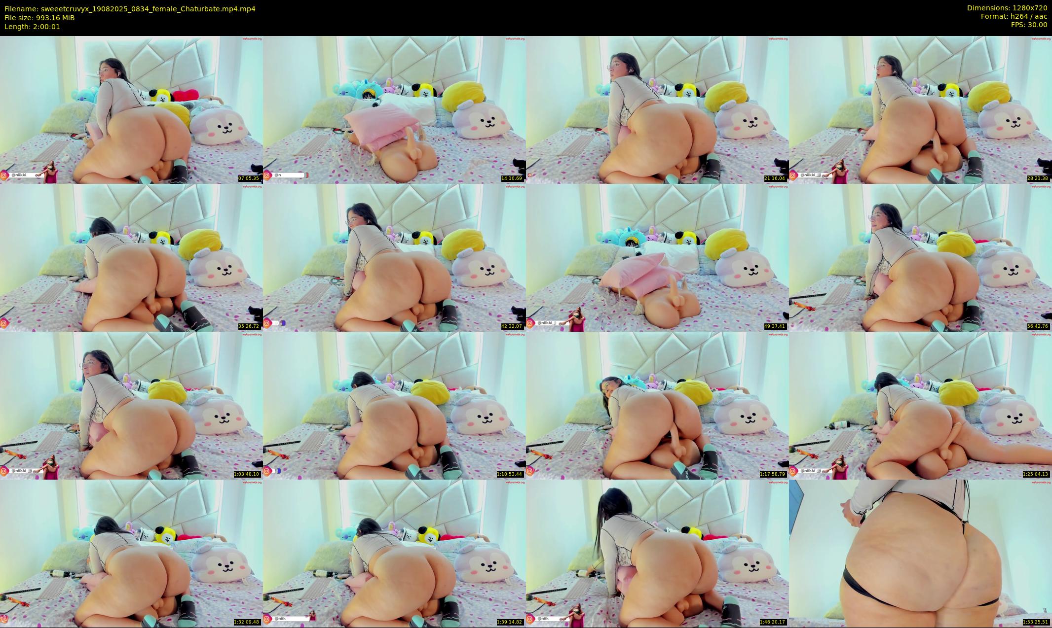 sweeetcruvyx — 121 minute Chaturbate female cam show recording, 720p, Aug 19, 2025