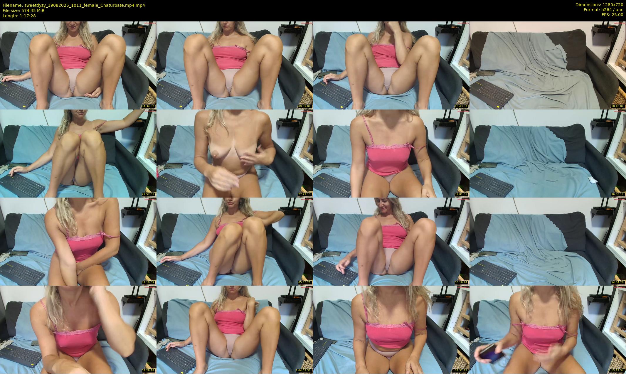sweetdyzy — 78 minute Chaturbate female cam show recording, 720p, Aug 19, 2025