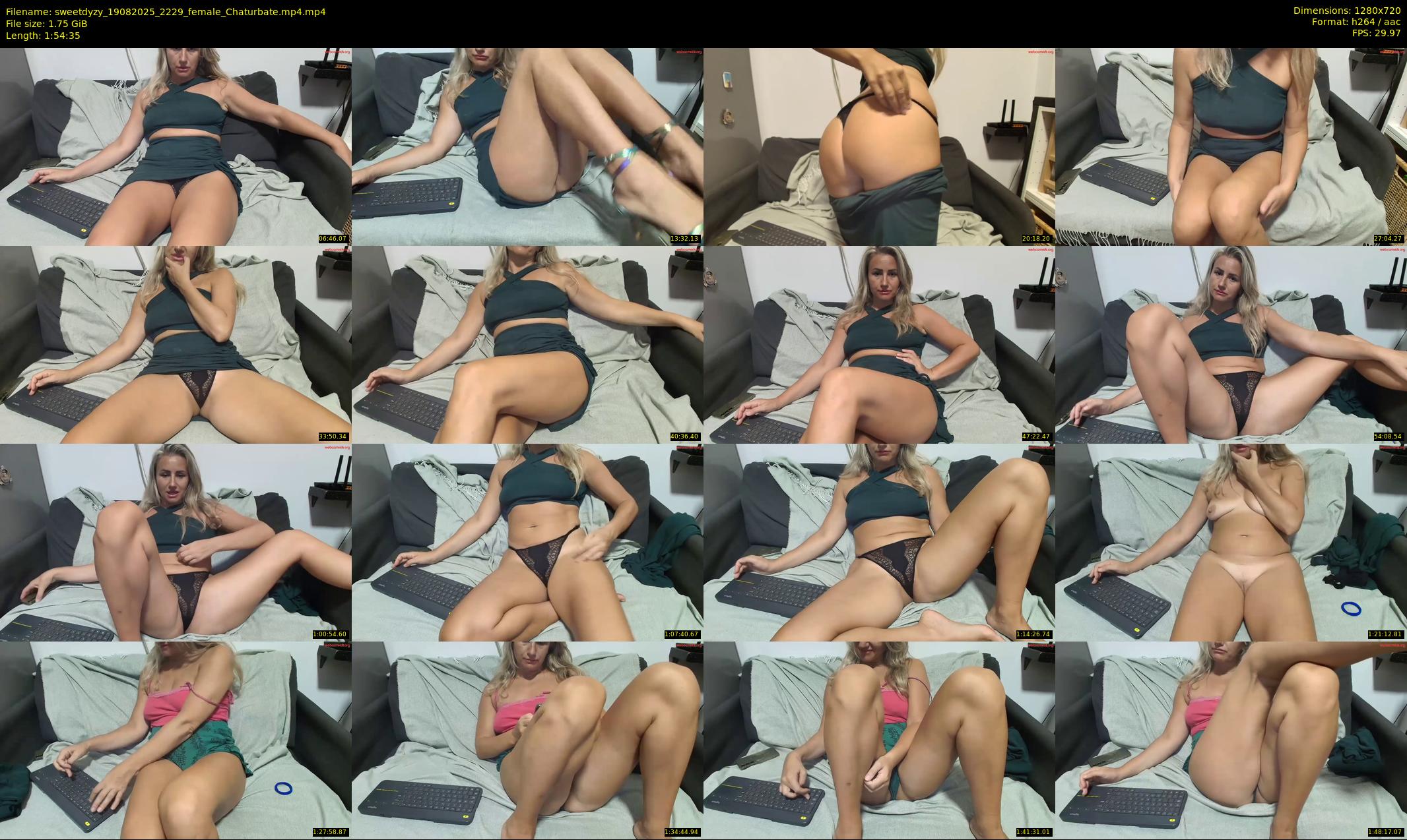 sweetdyzy — 115 minute Chaturbate female cam show recording, 720p, Aug 19, 2025