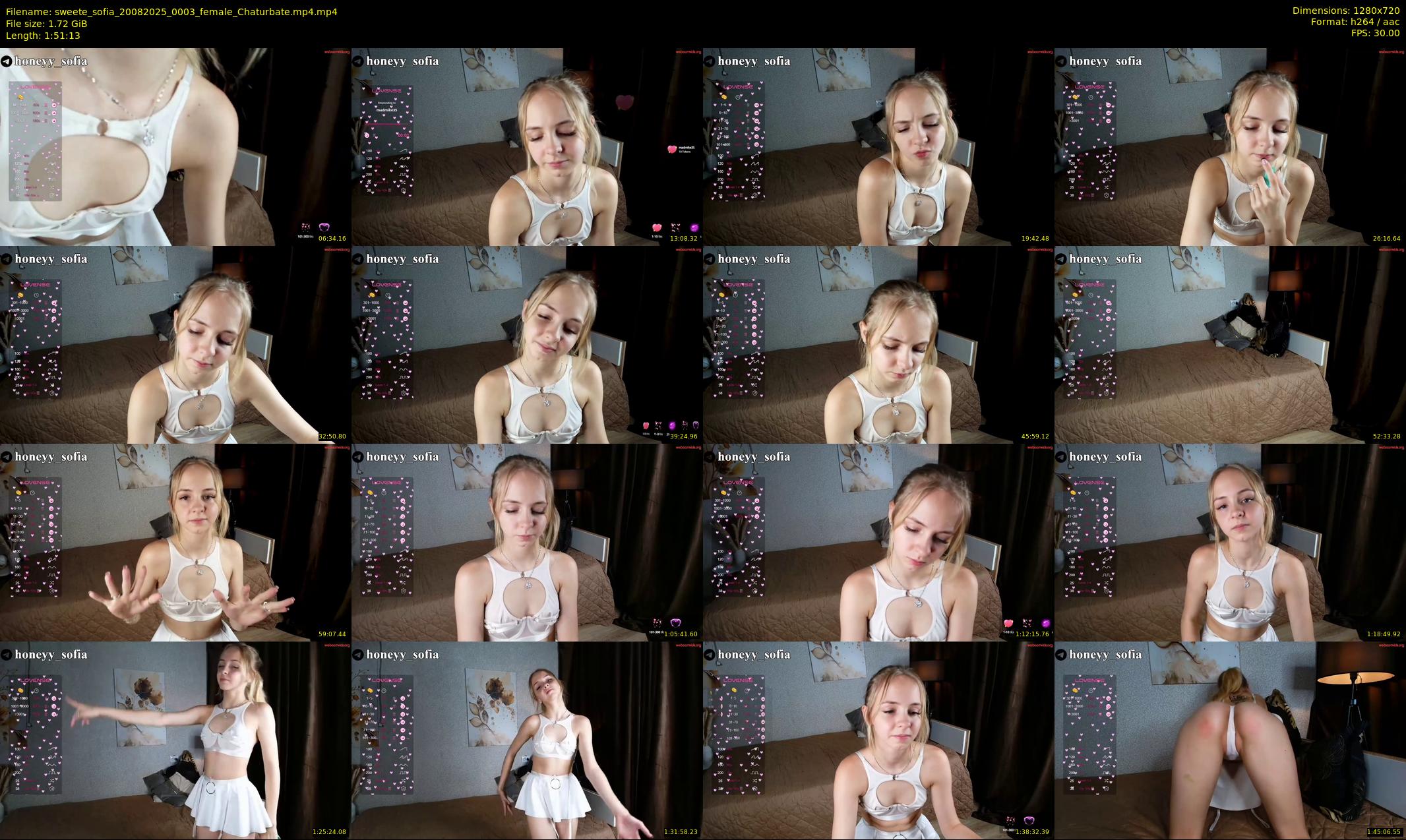 sweete_sofia — 112 minute Chaturbate female cam show recording, 720p, Aug 20, 2025