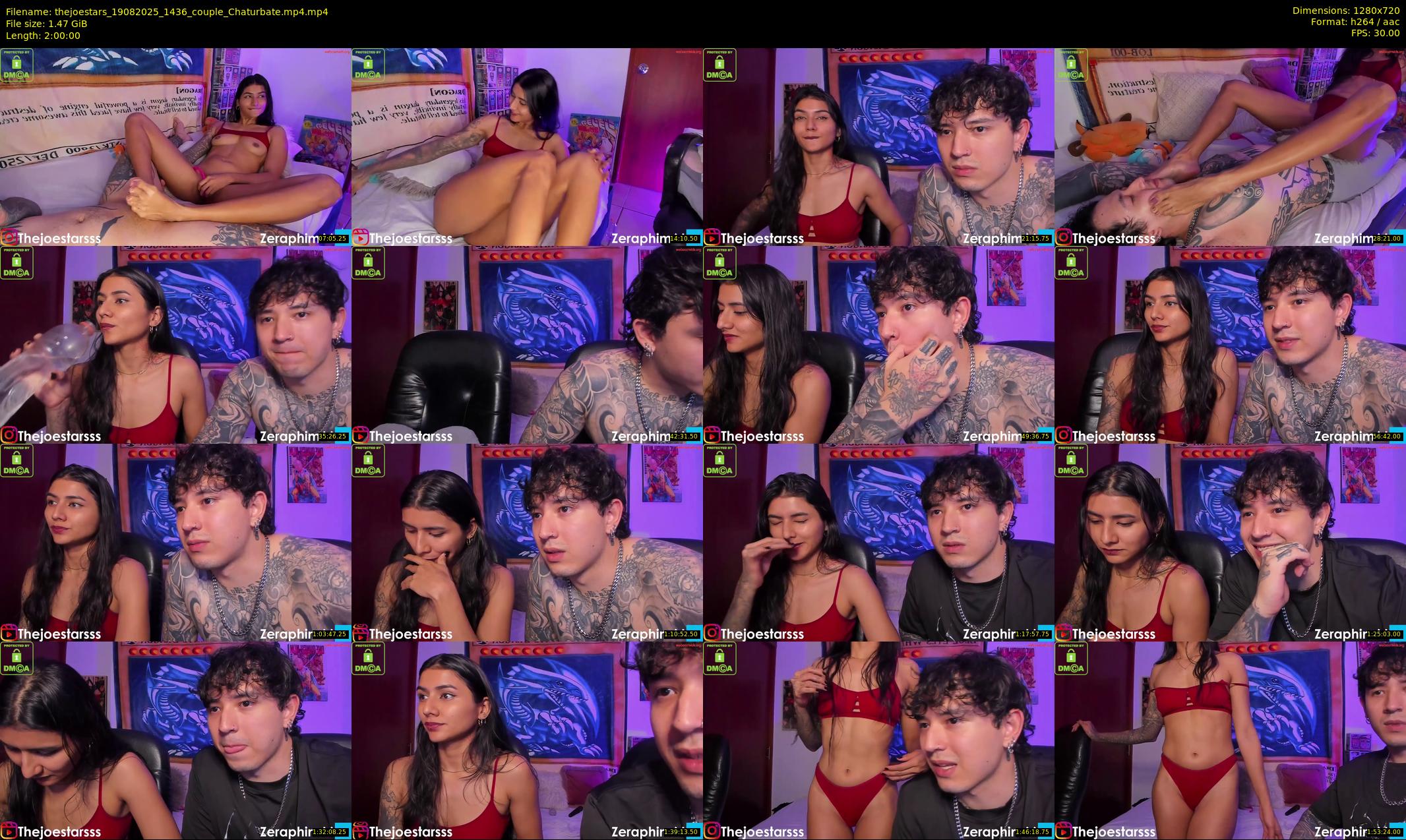 thejoestars — 120 minute Chaturbate couple cam show recording, 720p, Aug 19, 2025
