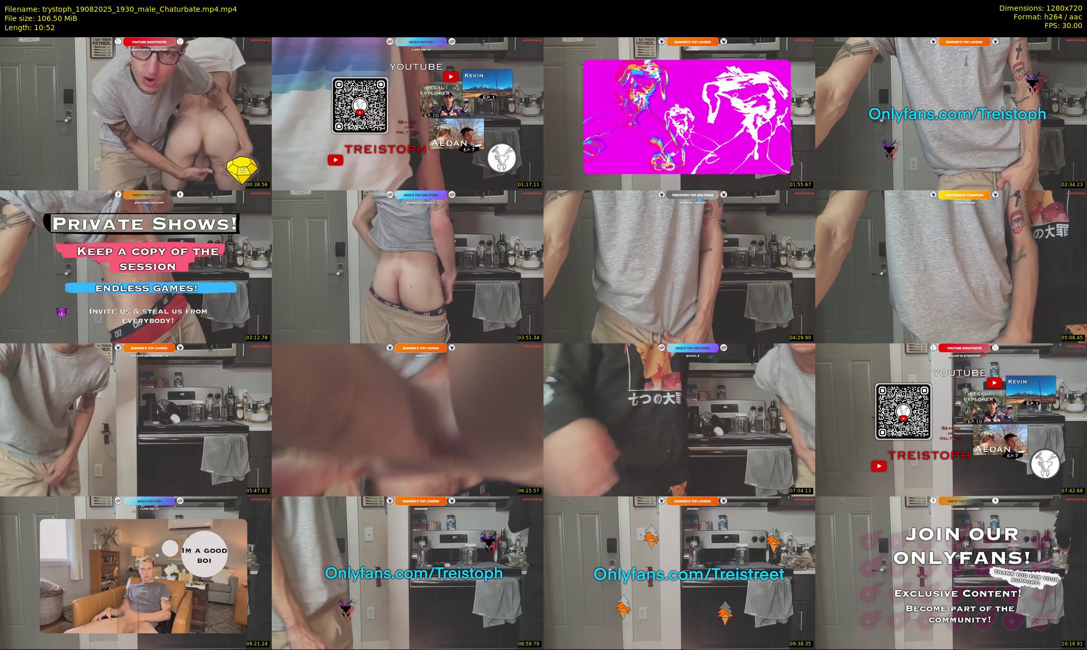 trystoph — 11 minute Chaturbate male cam show recording, 720p, Aug 19, 2025
