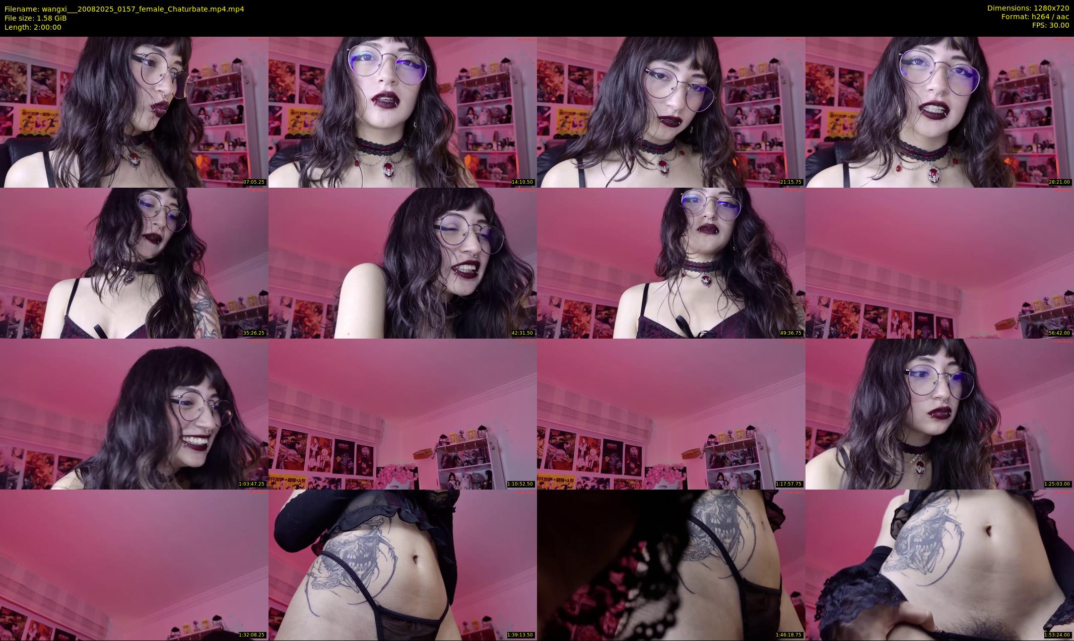 wangxi__ — 120 minute Chaturbate female cam show recording, 720p, Aug 20, 2025