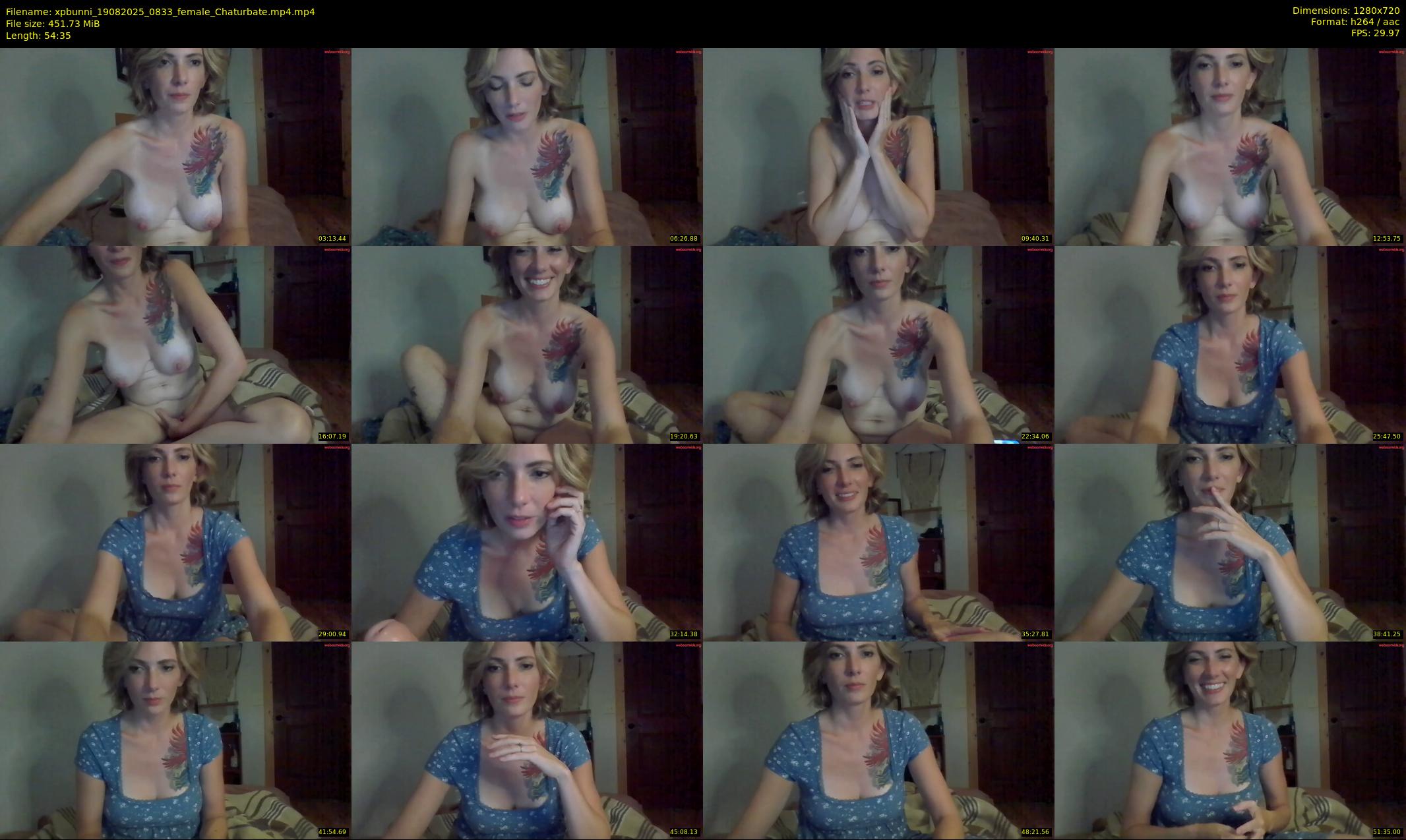 xpbunni — 55 minute Chaturbate female cam show recording, 720p, Aug 19, 2025