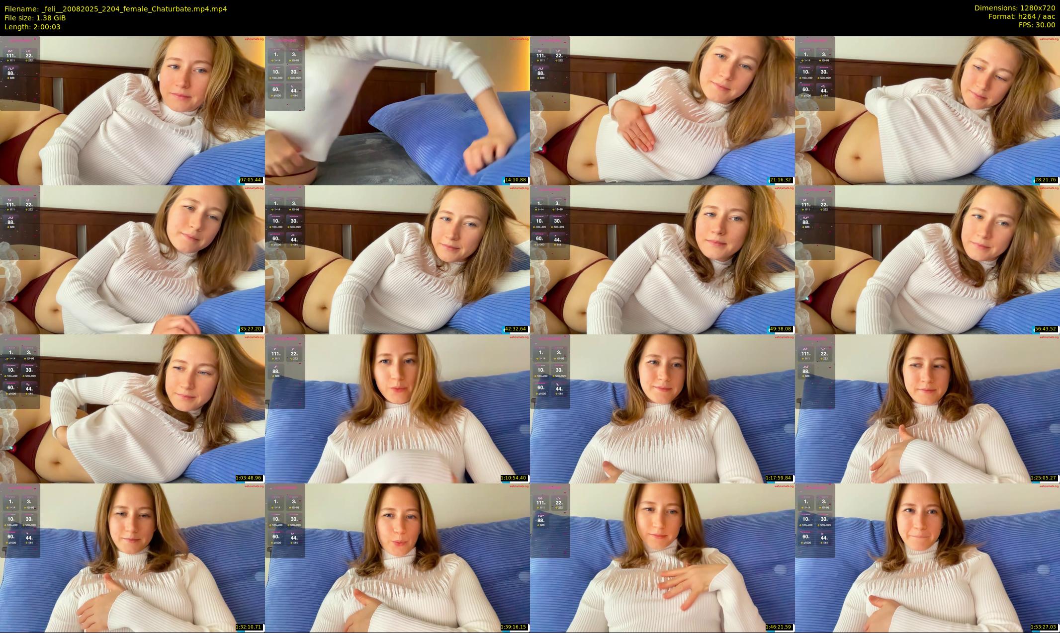 _feli_ — 121 minute Chaturbate female cam show recording, 720p, Aug 20, 2025