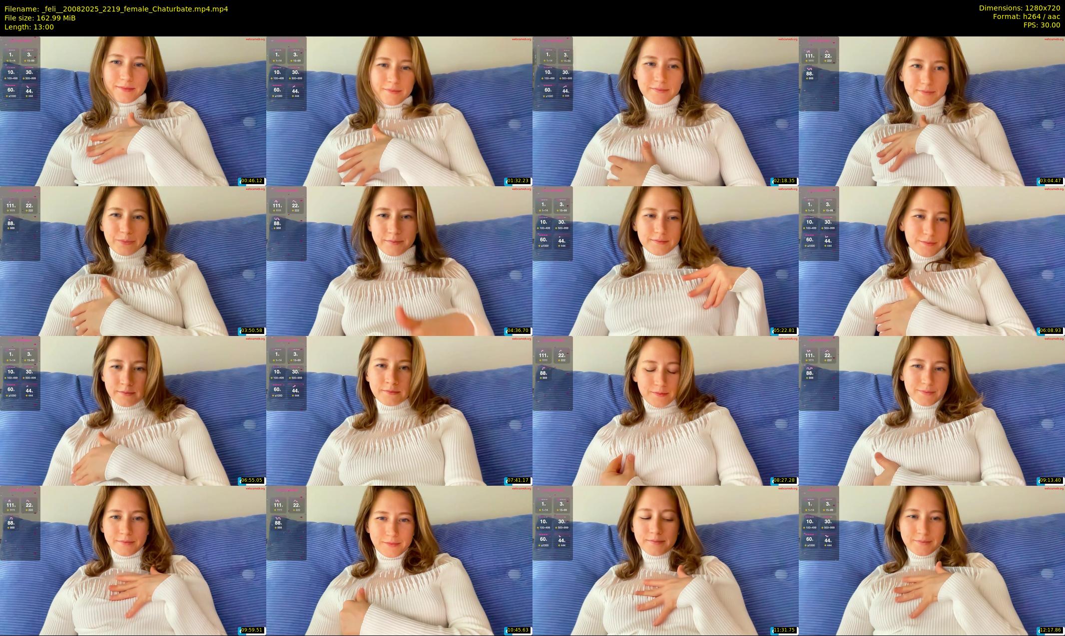 _feli_ — 13 minute Chaturbate female cam show recording, 720p, Aug 20, 2025