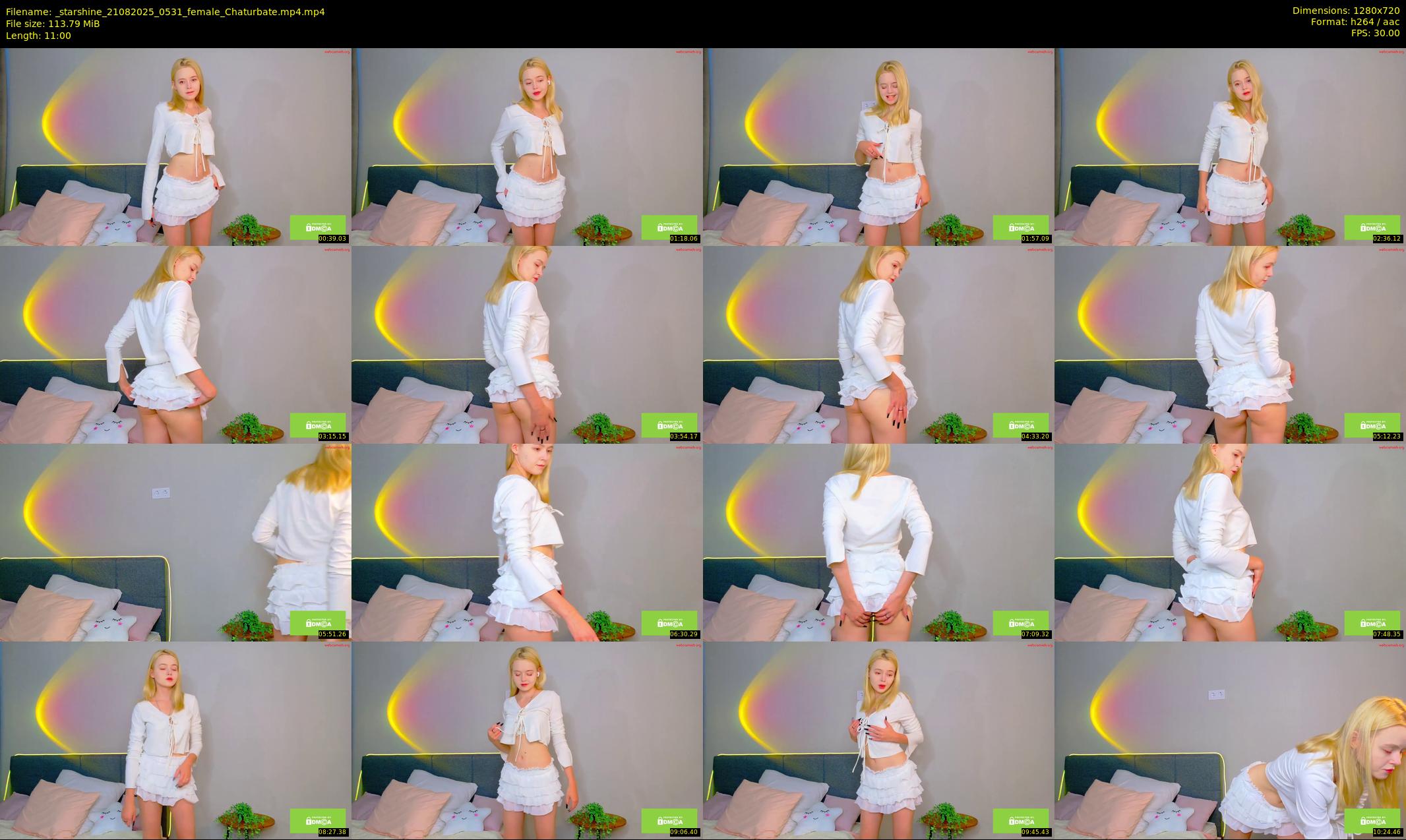 _starshine — 11 minute Chaturbate female cam show recording, 720p, Aug 21, 2025