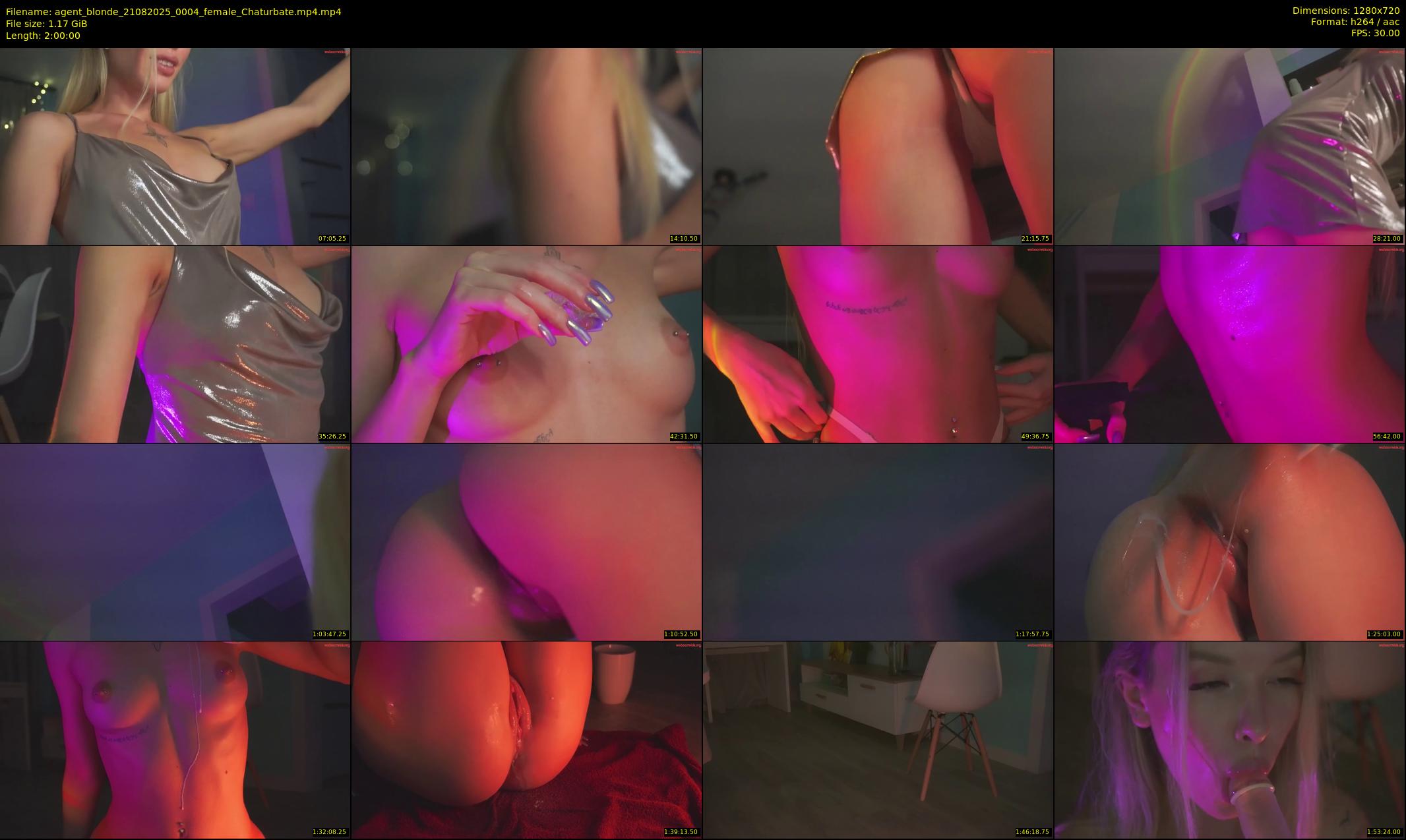 agent_blonde — 120 minute Chaturbate female cam show recording, 720p, Aug 21, 2025