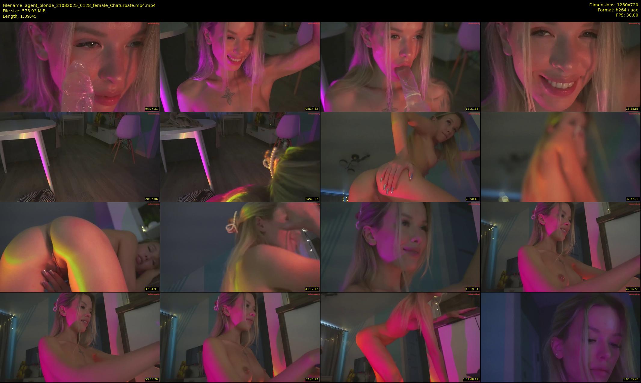 agent_blonde — 70 minute Chaturbate female cam show recording, 720p, Aug 21, 2025