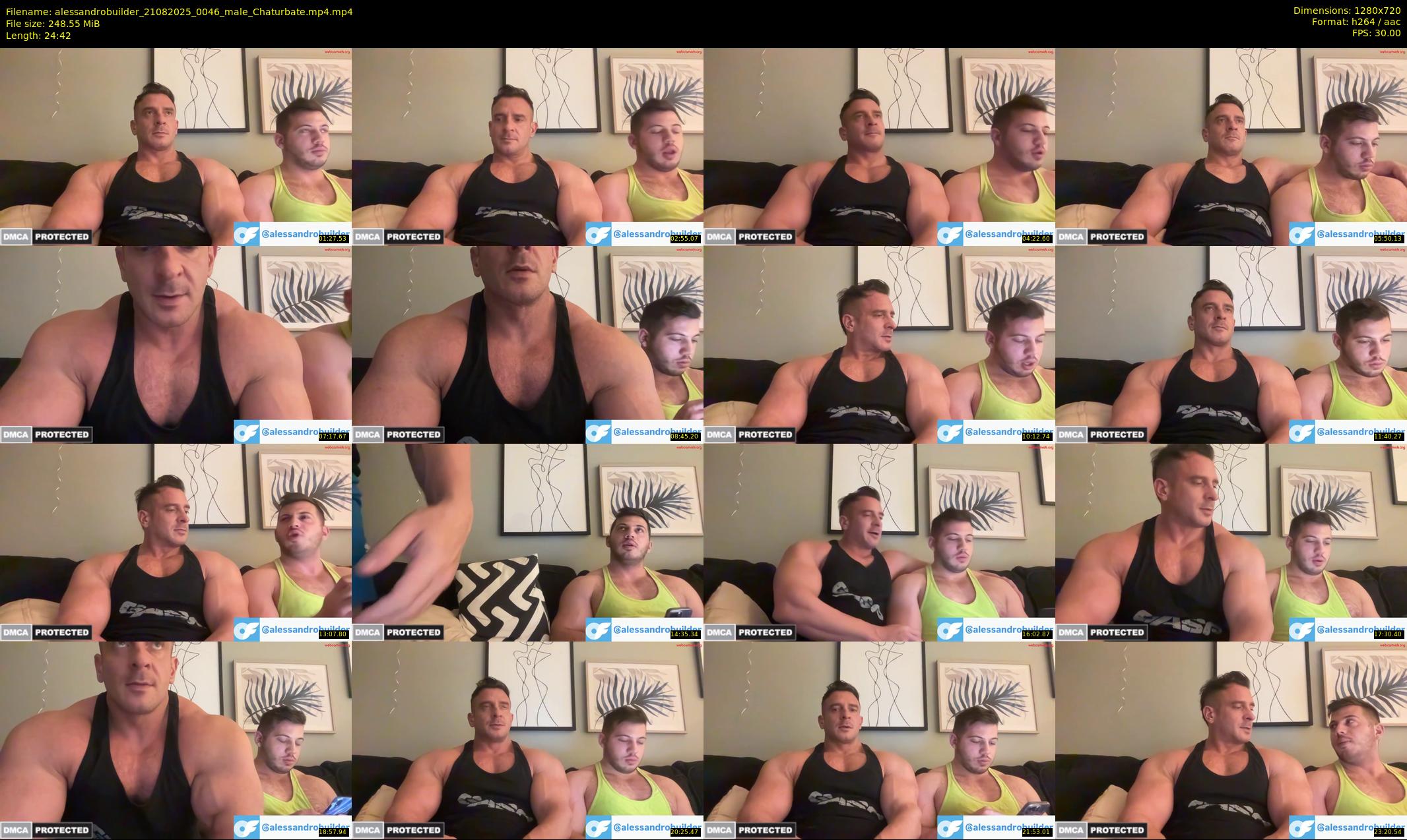 alessandrobuilder — 25 minute Chaturbate couple cam show recording, 720p, Aug 21, 2025