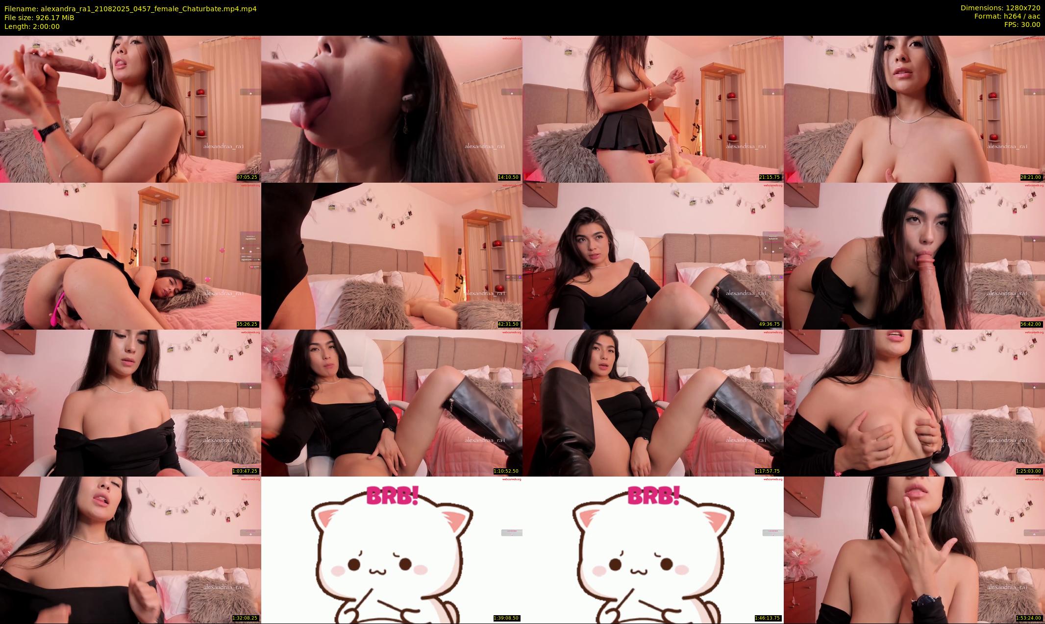 alexandra_ra1 — 120 minute Chaturbate female cam show recording, 720p, Aug 21, 2025