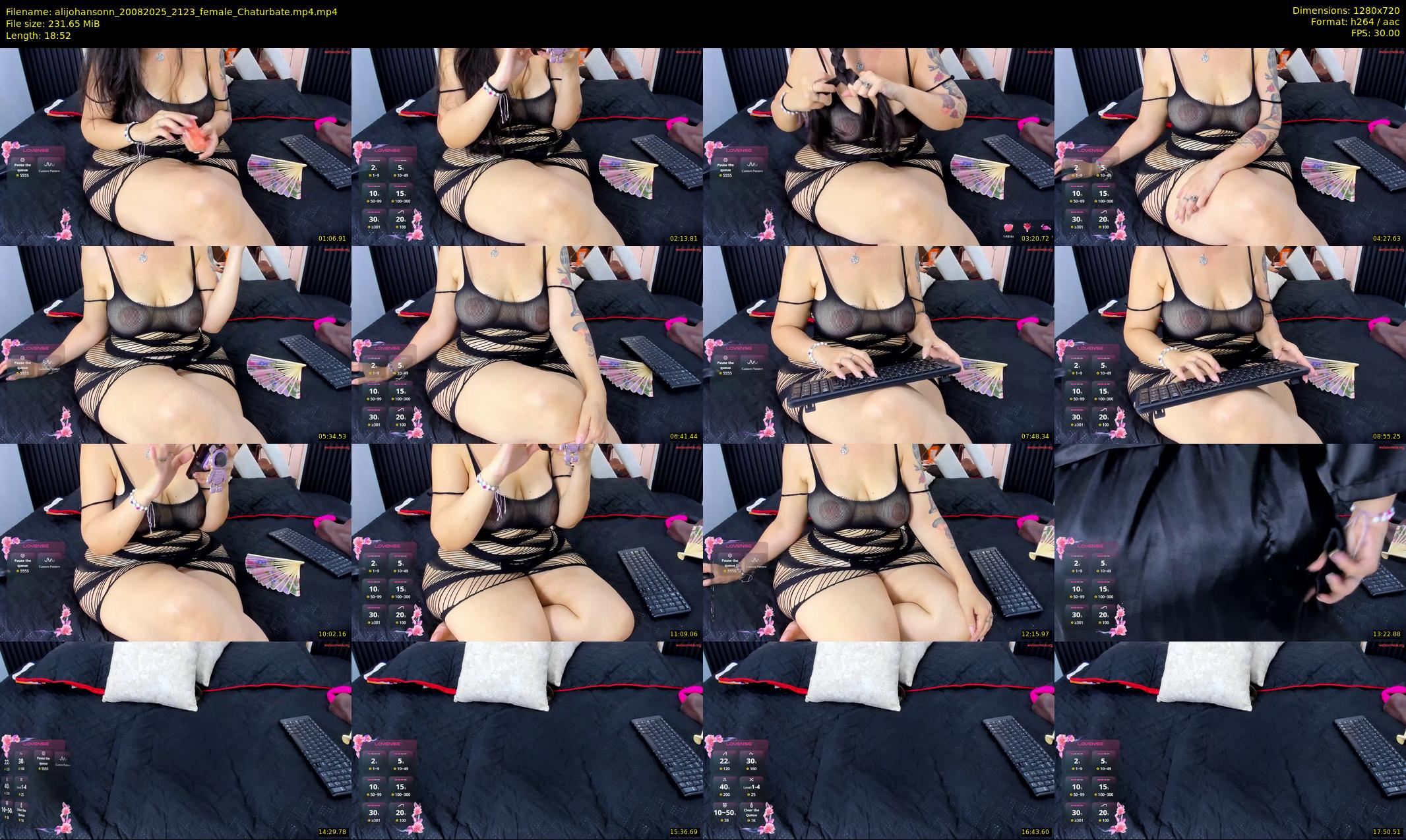 alijohansonn — 19 minute Chaturbate female cam show recording, 720p, Aug 20, 2025