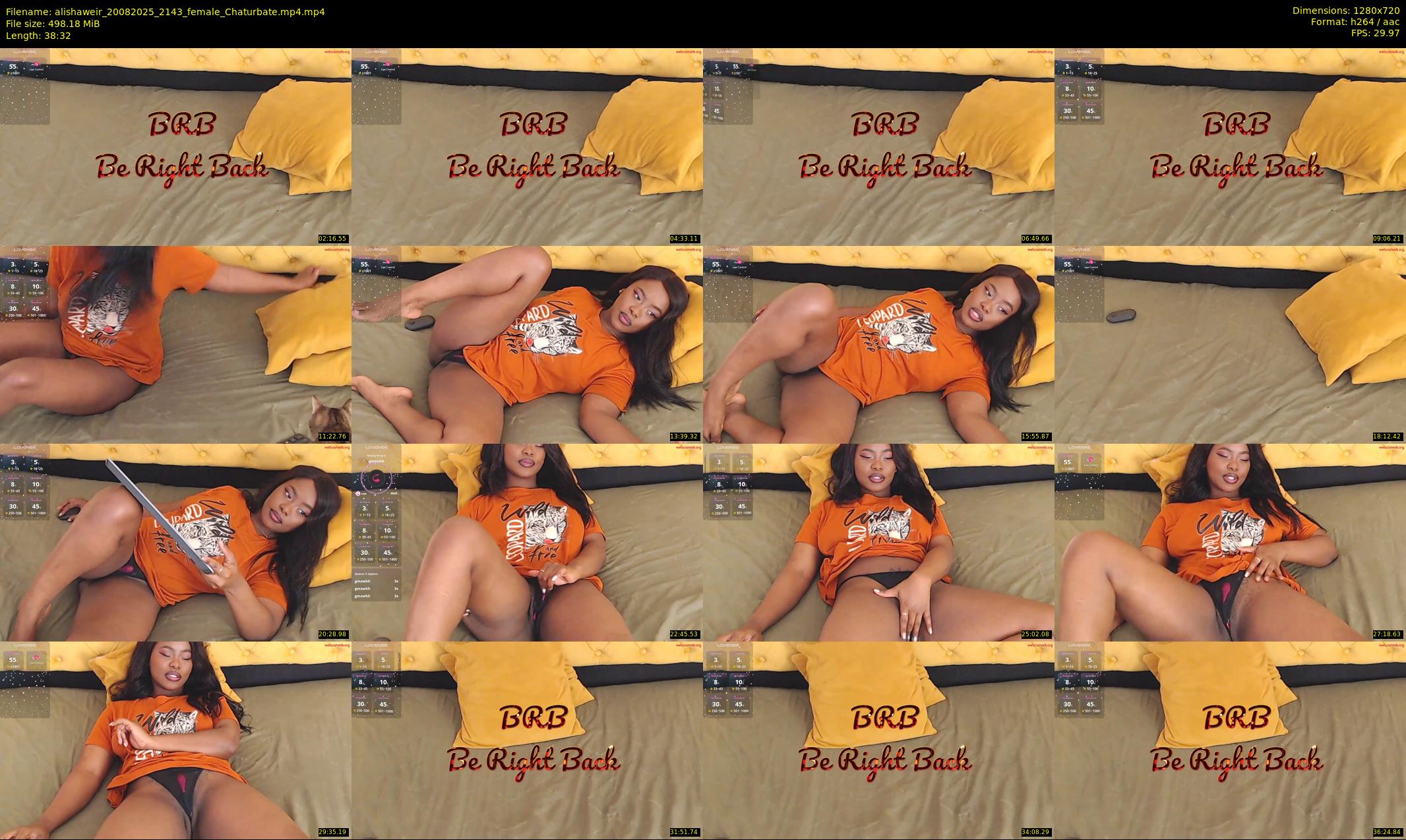 alishaweir — 39 minute Chaturbate female cam show recording, 720p, Aug 20, 2025