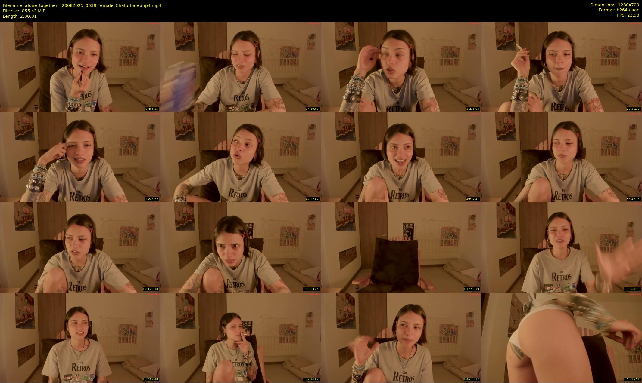 alone_together_ — 121 minute Chaturbate female cam show recording, 720p, Aug 20, 2025