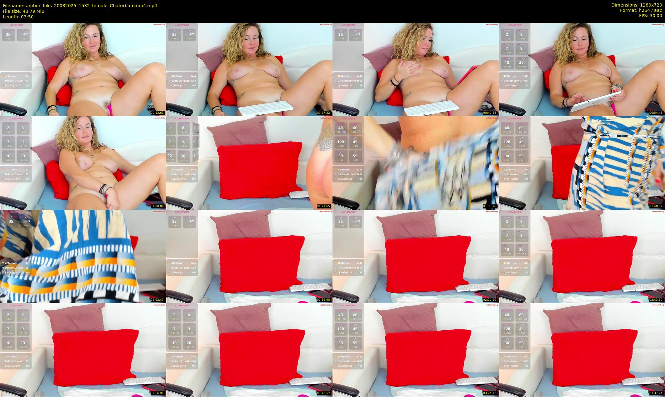 amber_foks — 4 minute Chaturbate female cam show recording, 720p, Aug 20, 2025
