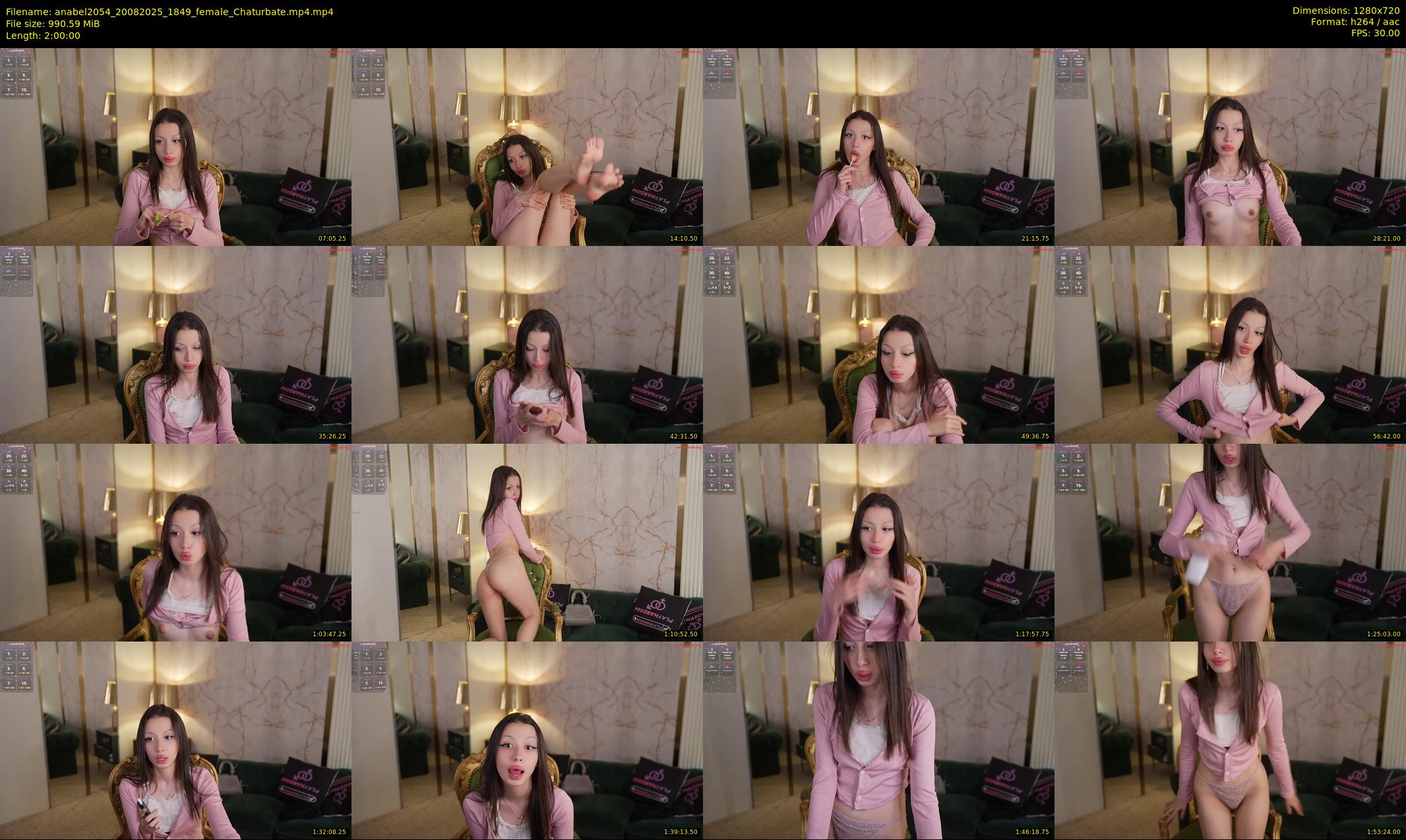 anabel2054 — 120 minute Chaturbate female cam show recording, 720p, Aug 20, 2025