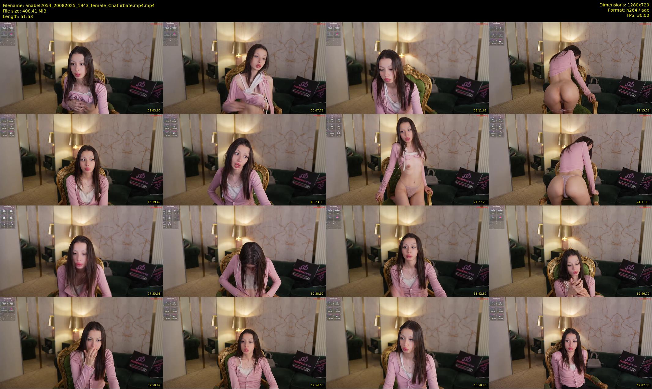 anabel2054 — 52 minute Chaturbate female cam show recording, 720p, Aug 20, 2025