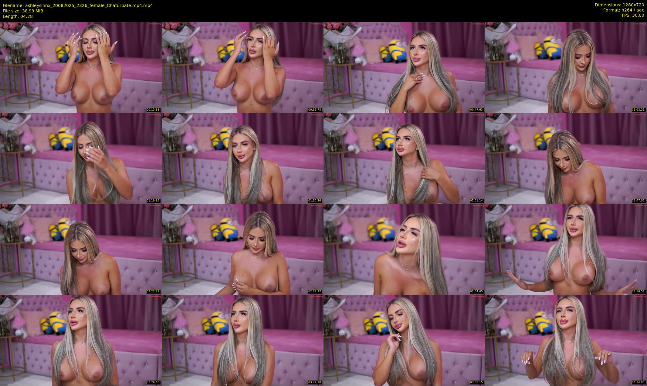 ashleysinnx — 5 minute Chaturbate female cam show recording, 720p, Aug 20, 2025