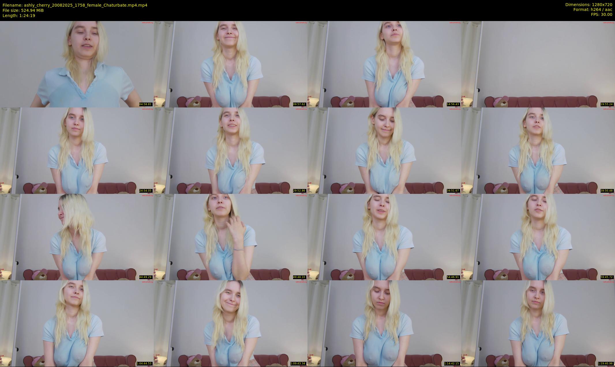 ashly_cherry — 85 minute Chaturbate female cam show recording, 720p, Aug 20, 2025