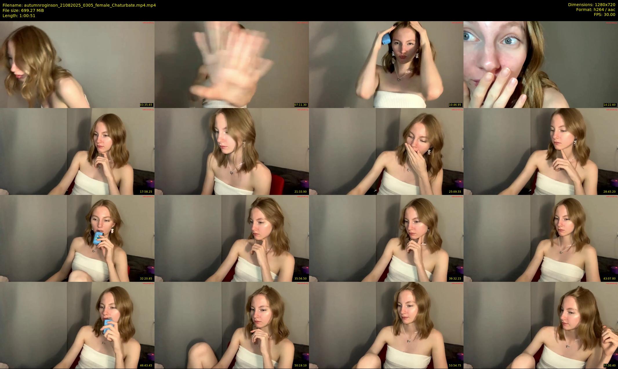 autumnroginson — 61 minute Chaturbate female cam show recording, 720p, Aug 21, 2025