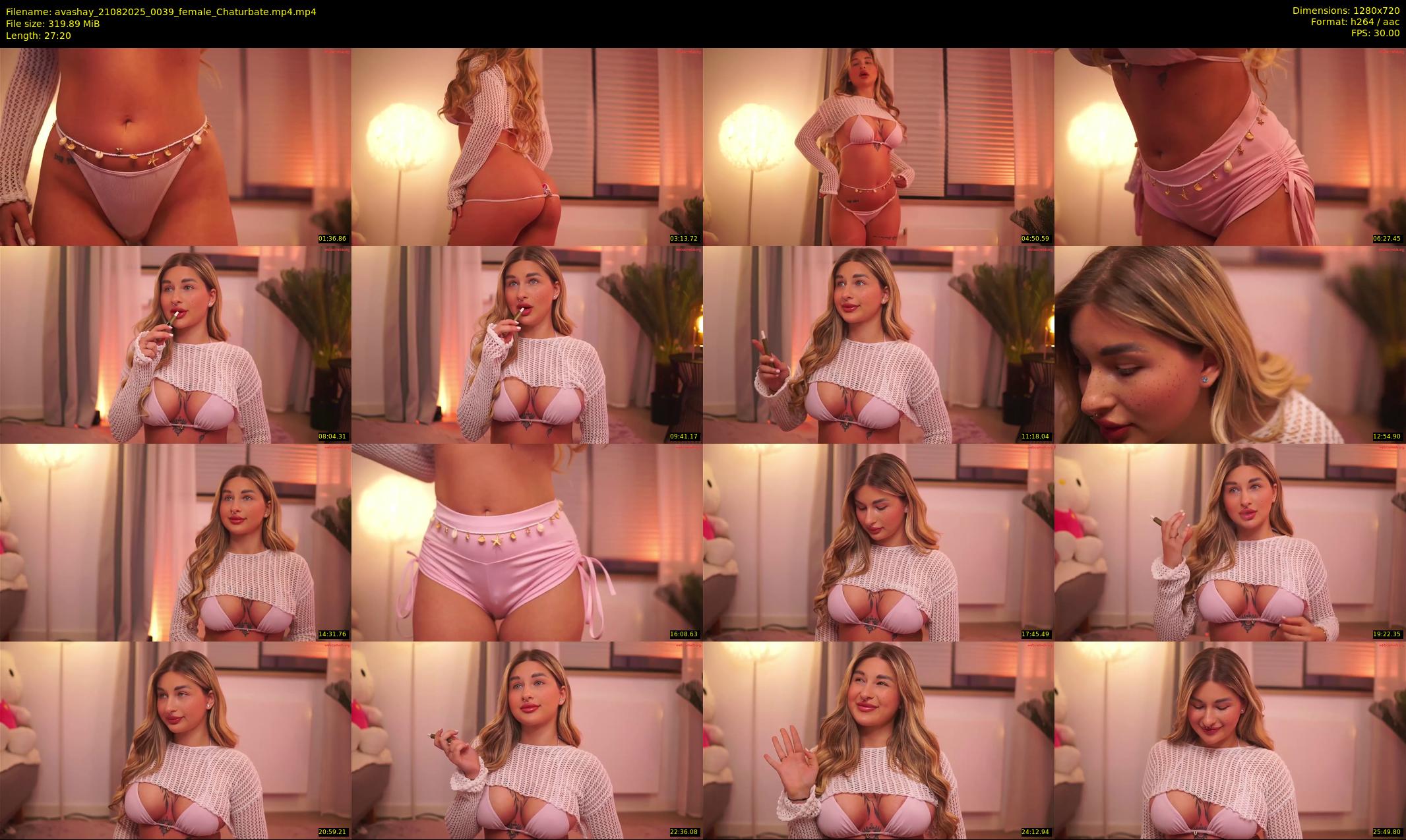 avashay — 28 minute Chaturbate female cam show recording, 720p, Aug 21, 2025