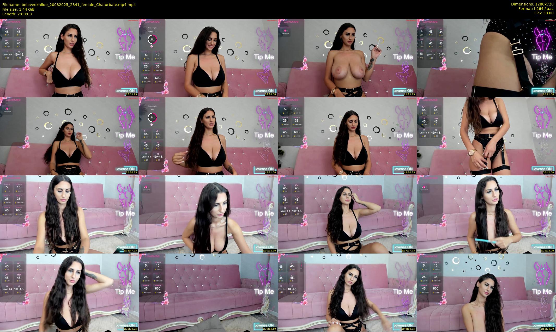 belovedkhlloe — 120 minute Chaturbate female cam show recording, 720p, Aug 20, 2025
