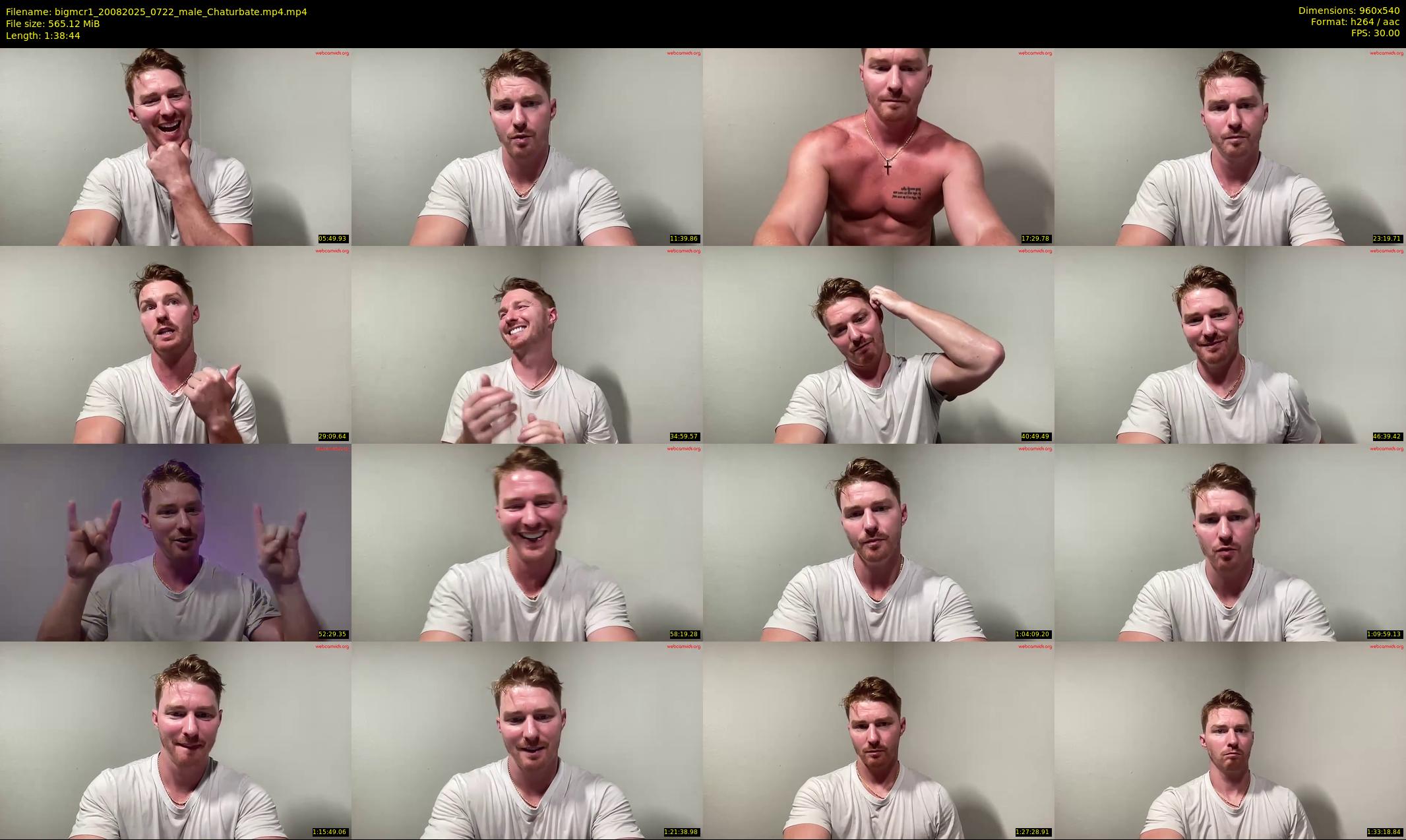 bigmcr1 — 99 minute Chaturbate male cam show recording, 480p, Aug 20, 2025