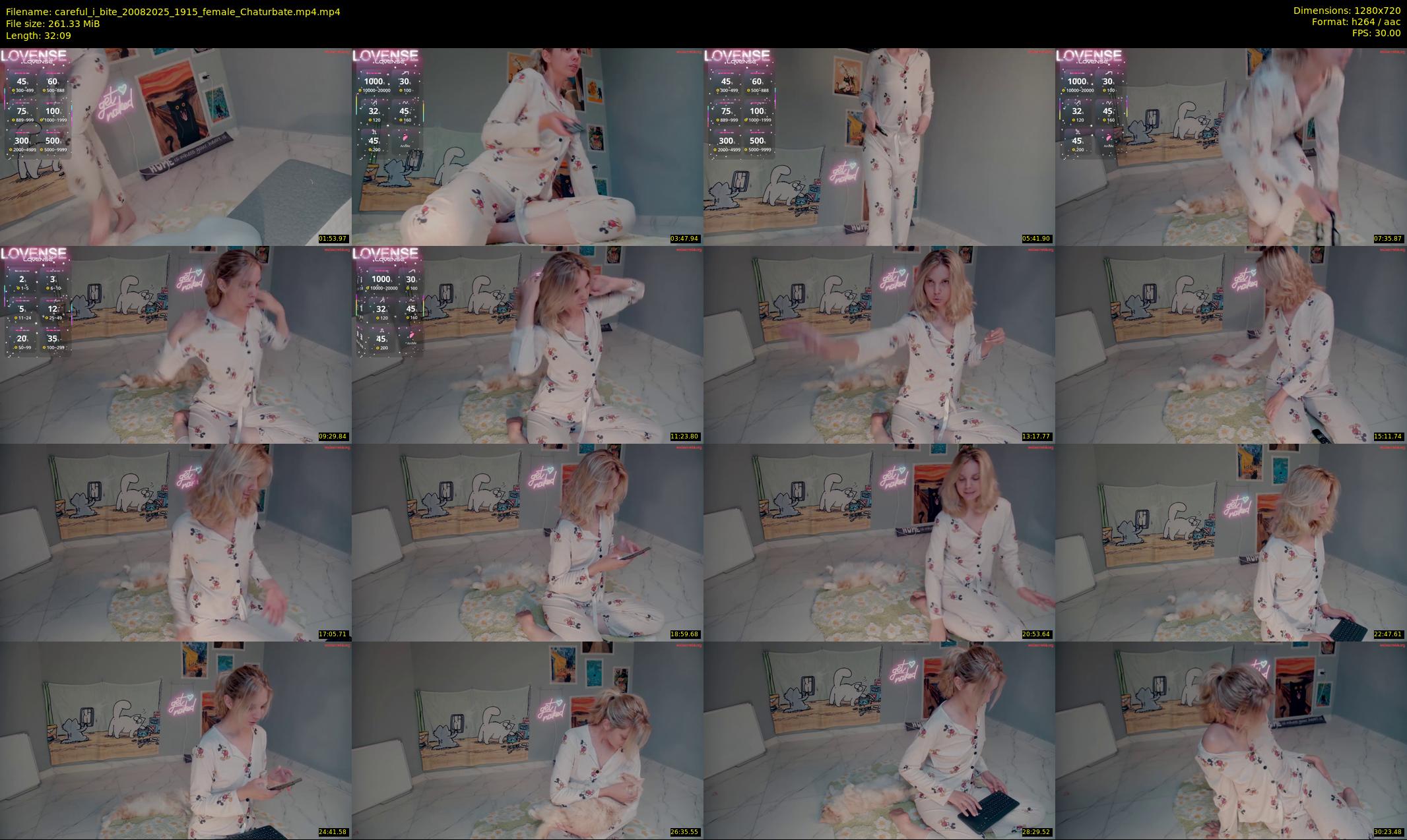 careful_i_bite — 33 minute Chaturbate female cam show recording, 720p, Aug 20, 2025