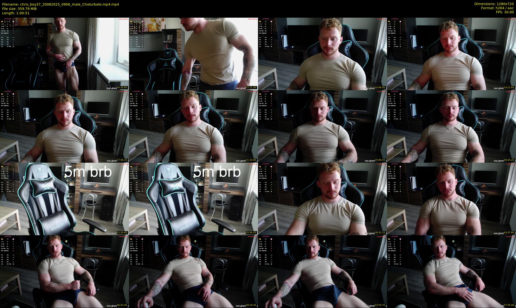 chris_boy37 — 61 minute Chaturbate male cam show recording, 720p, Aug 20, 2025