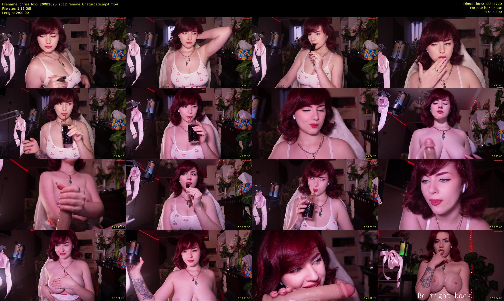 chriss_foxx — 120 minute Chaturbate female cam show recording, 720p, Aug 20, 2025