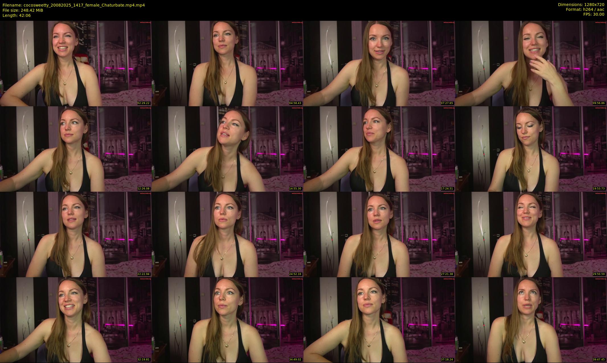 cocosweetty — 43 minute Chaturbate female cam show recording, 720p, Aug 20, 2025