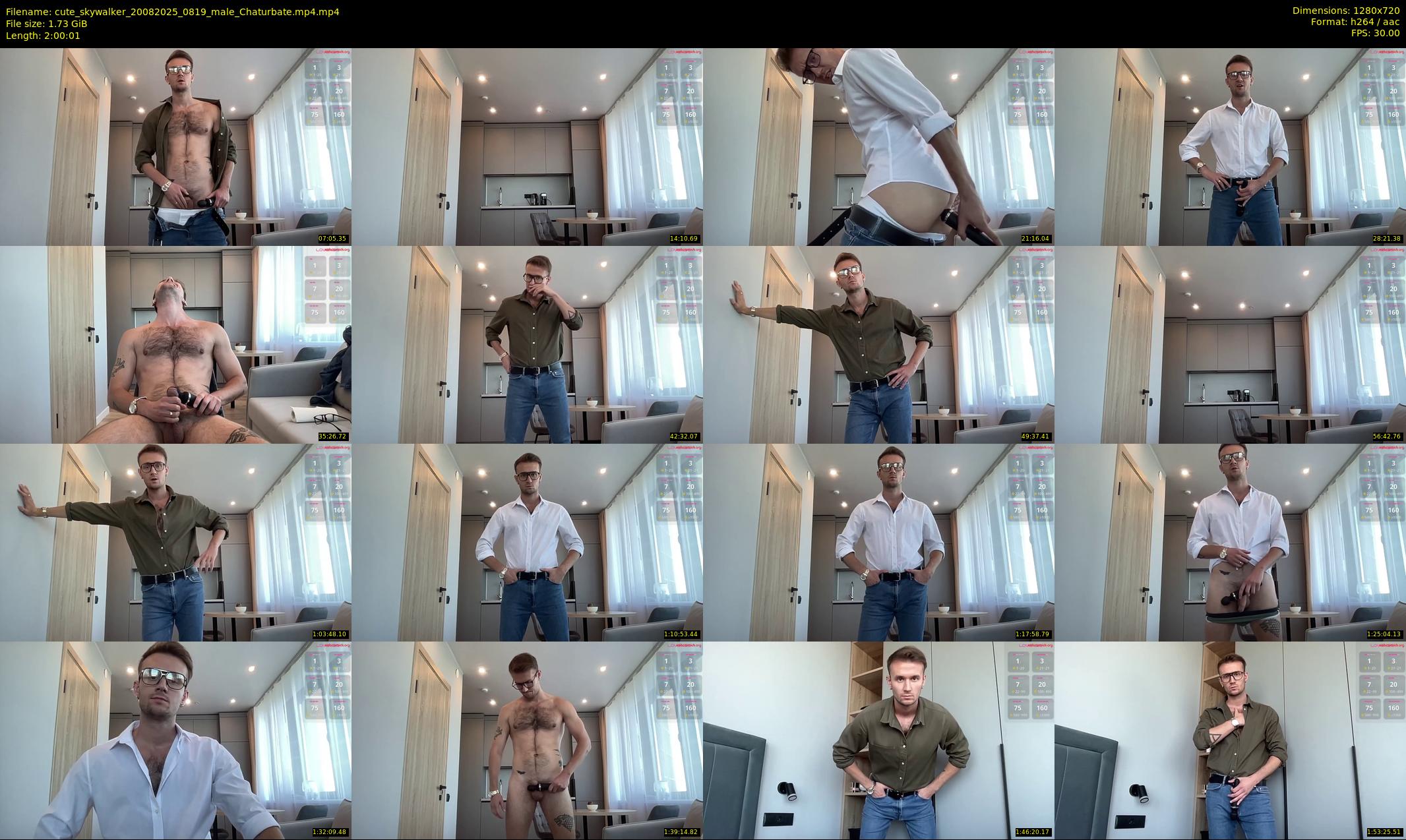cute_skywalker — 121 minute Chaturbate male cam show recording, 720p, Aug 20, 2025