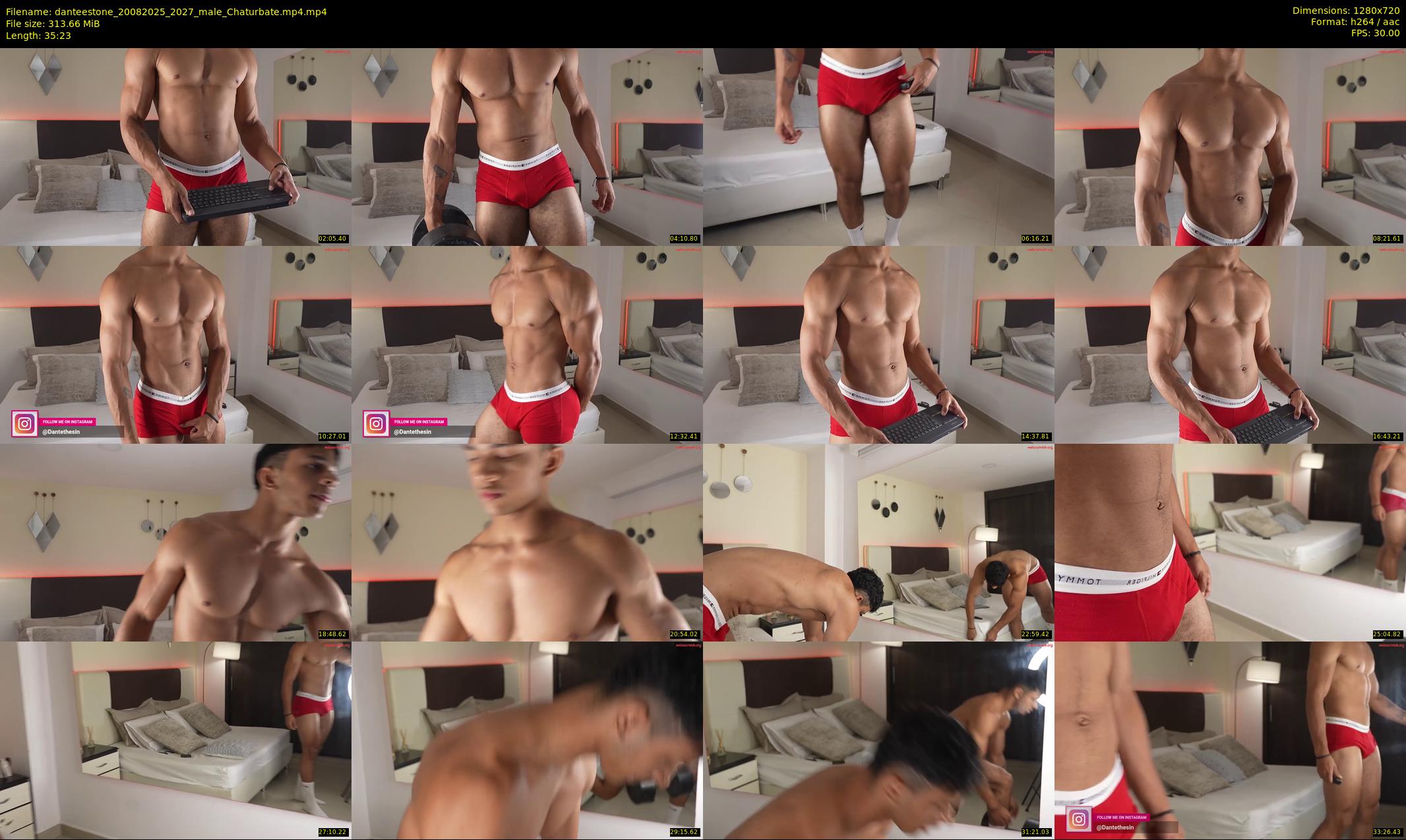 danteestone — 36 minute Chaturbate male cam show recording, 720p, Aug 20, 2025