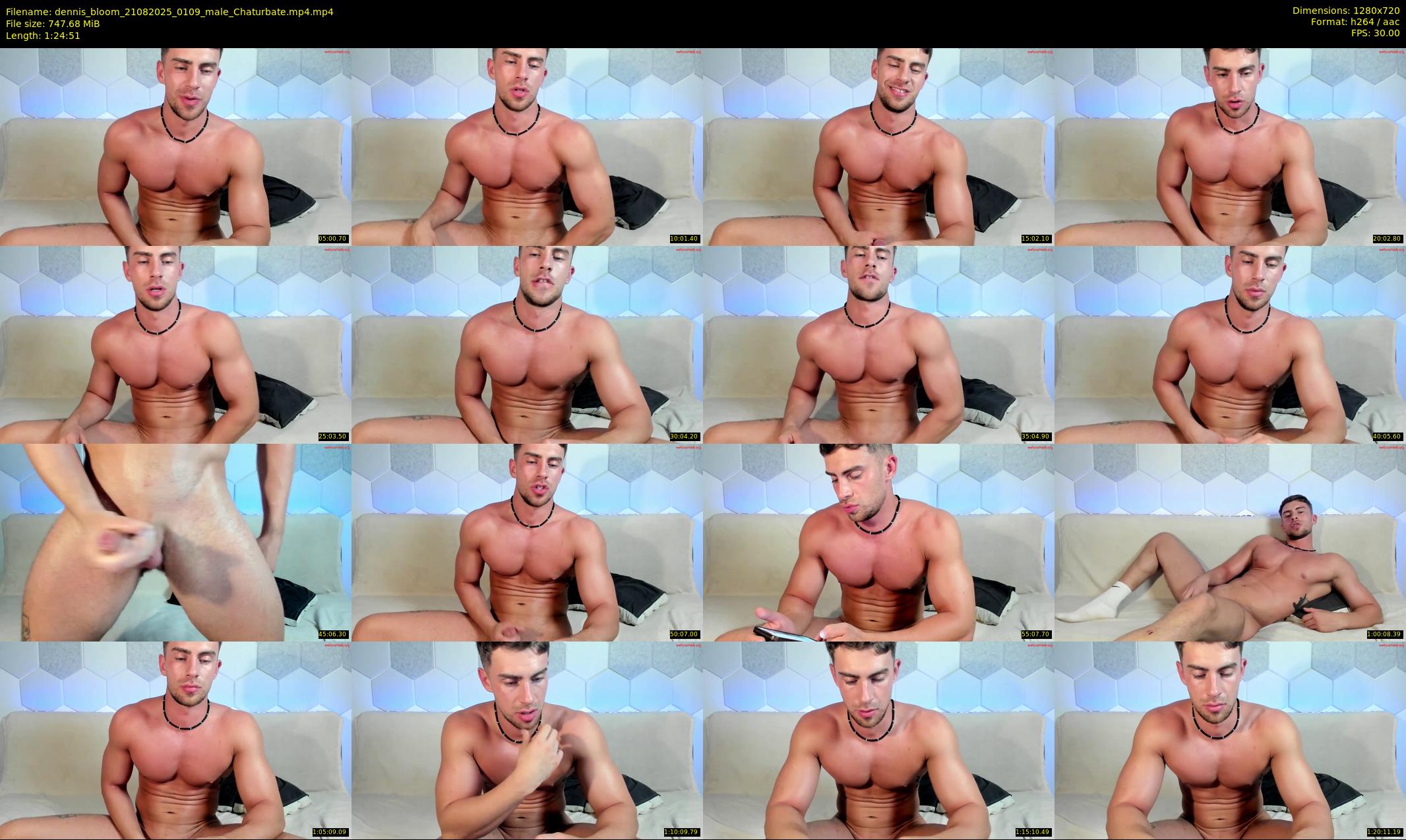 dennis_bloom — 85 minute Chaturbate male cam show recording, 720p, Aug 21, 2025