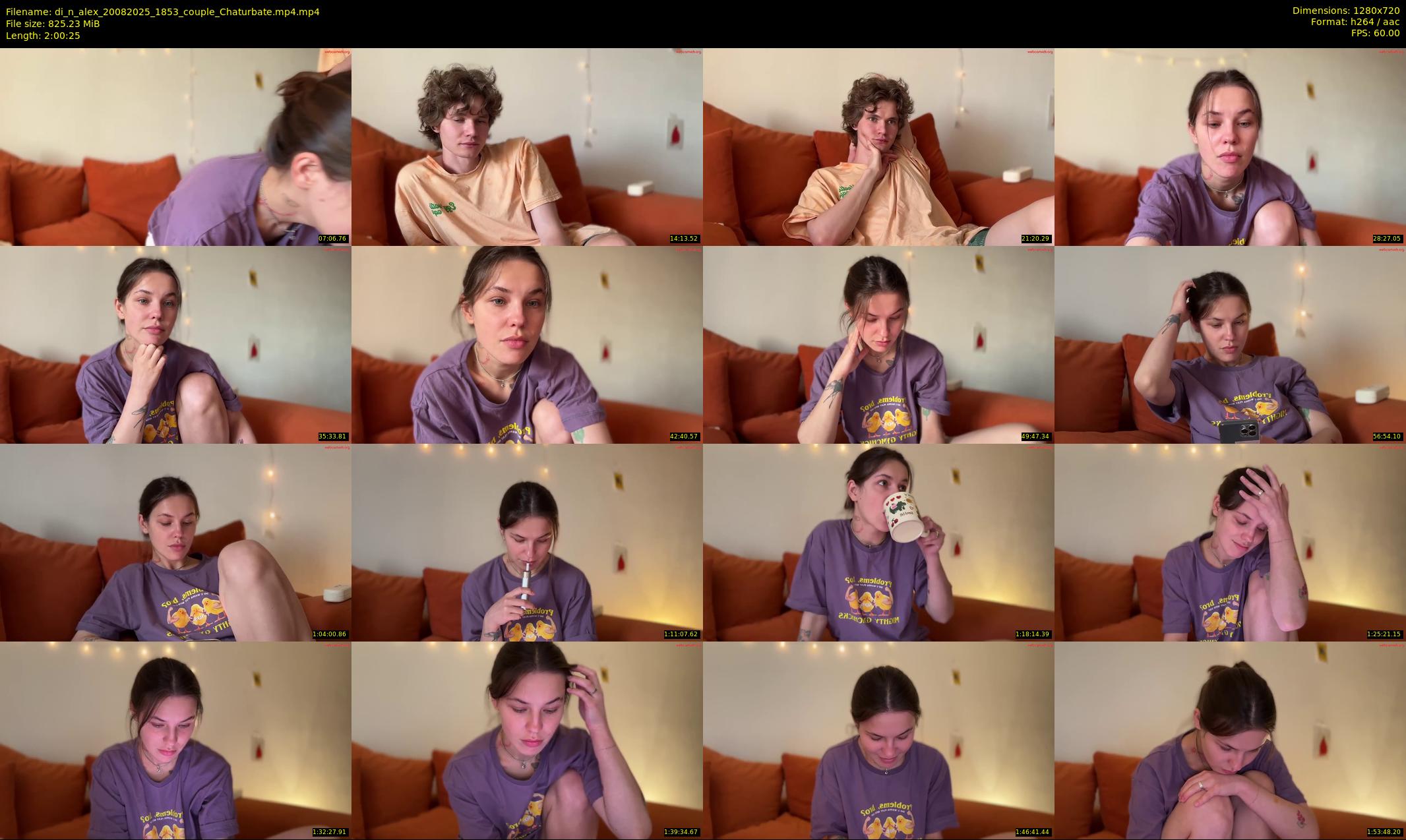 di_n_alex — 121 minute Chaturbate couple cam show recording, 720p, Aug 20, 2025