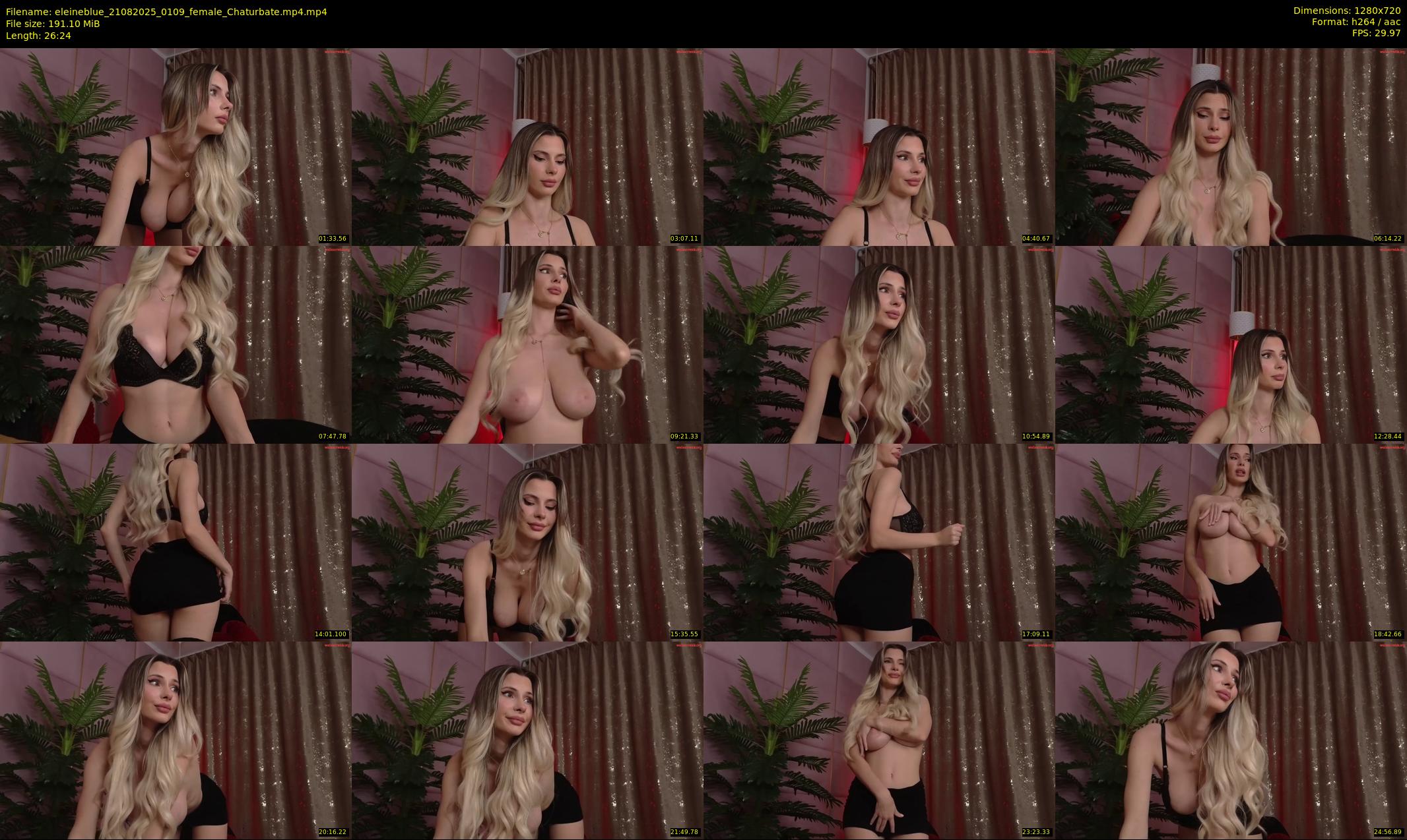 eleineblue — 27 minute Chaturbate female cam show recording, 720p, Aug 21, 2025