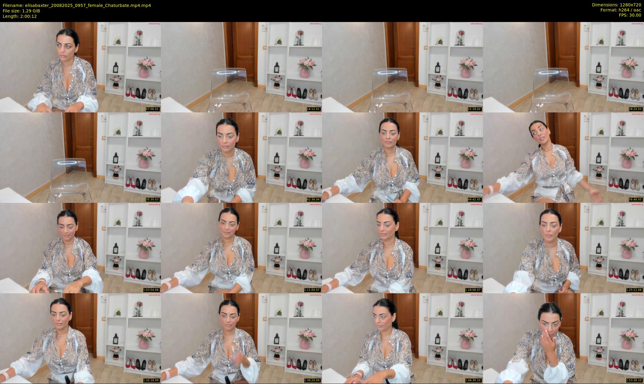 elisabaxter — 121 minute Chaturbate female cam show recording, 720p, Aug 20, 2025