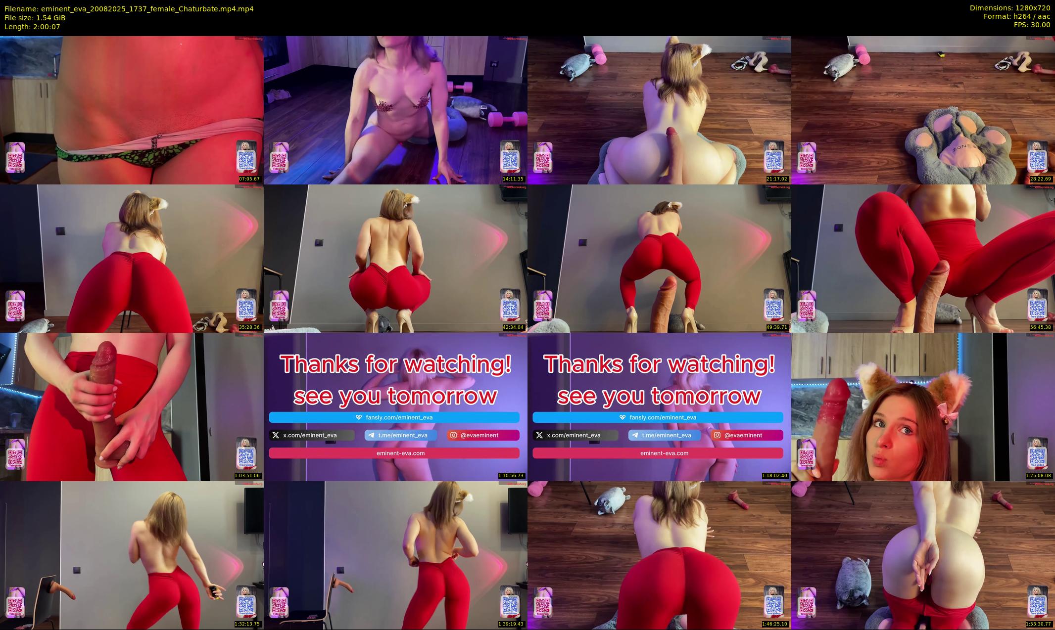 eminent_eva — 121 minute Chaturbate female cam show recording, 720p, Aug 20, 2025
