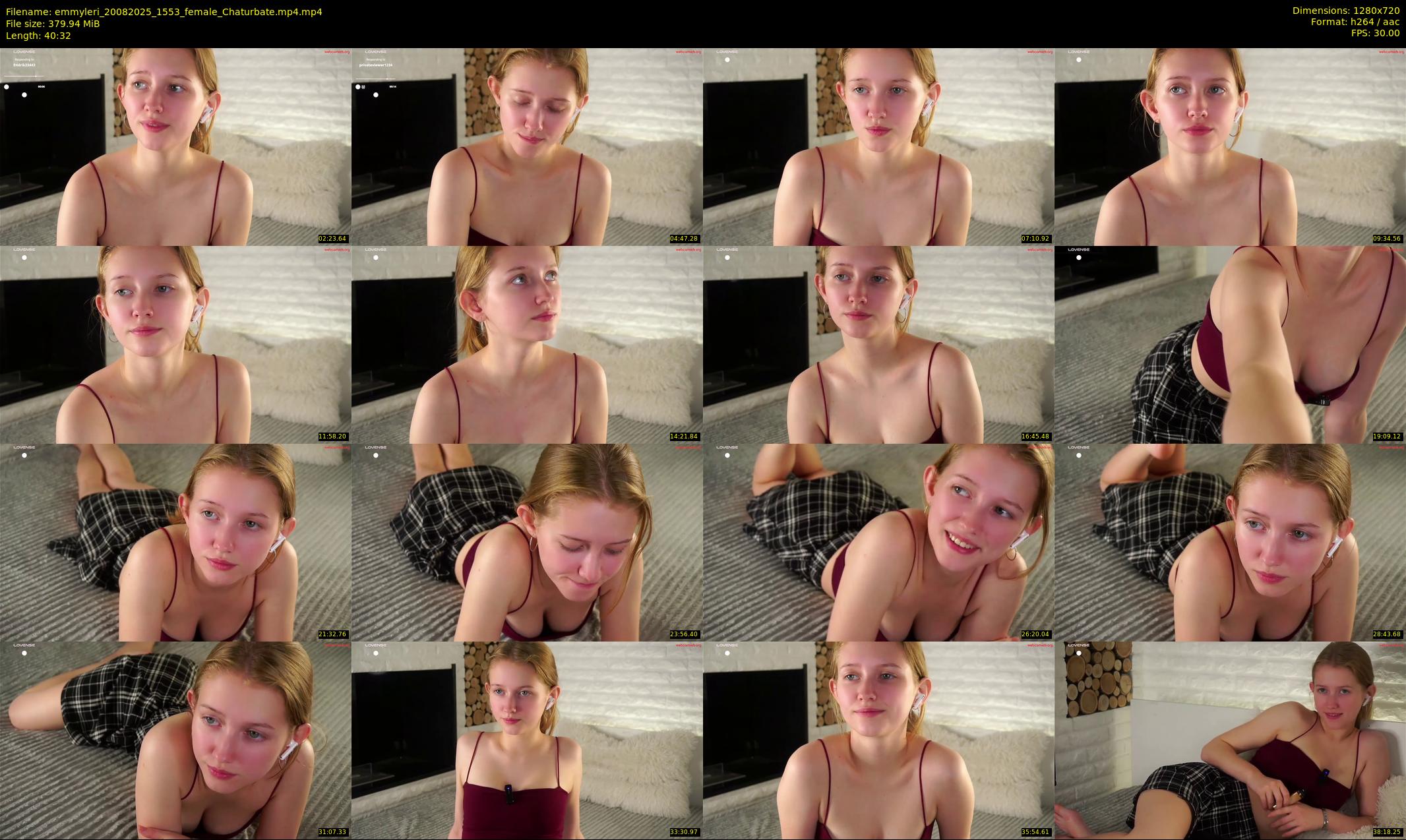 emmyleri — 41 minute Chaturbate female cam show recording, 720p, Aug 20, 2025