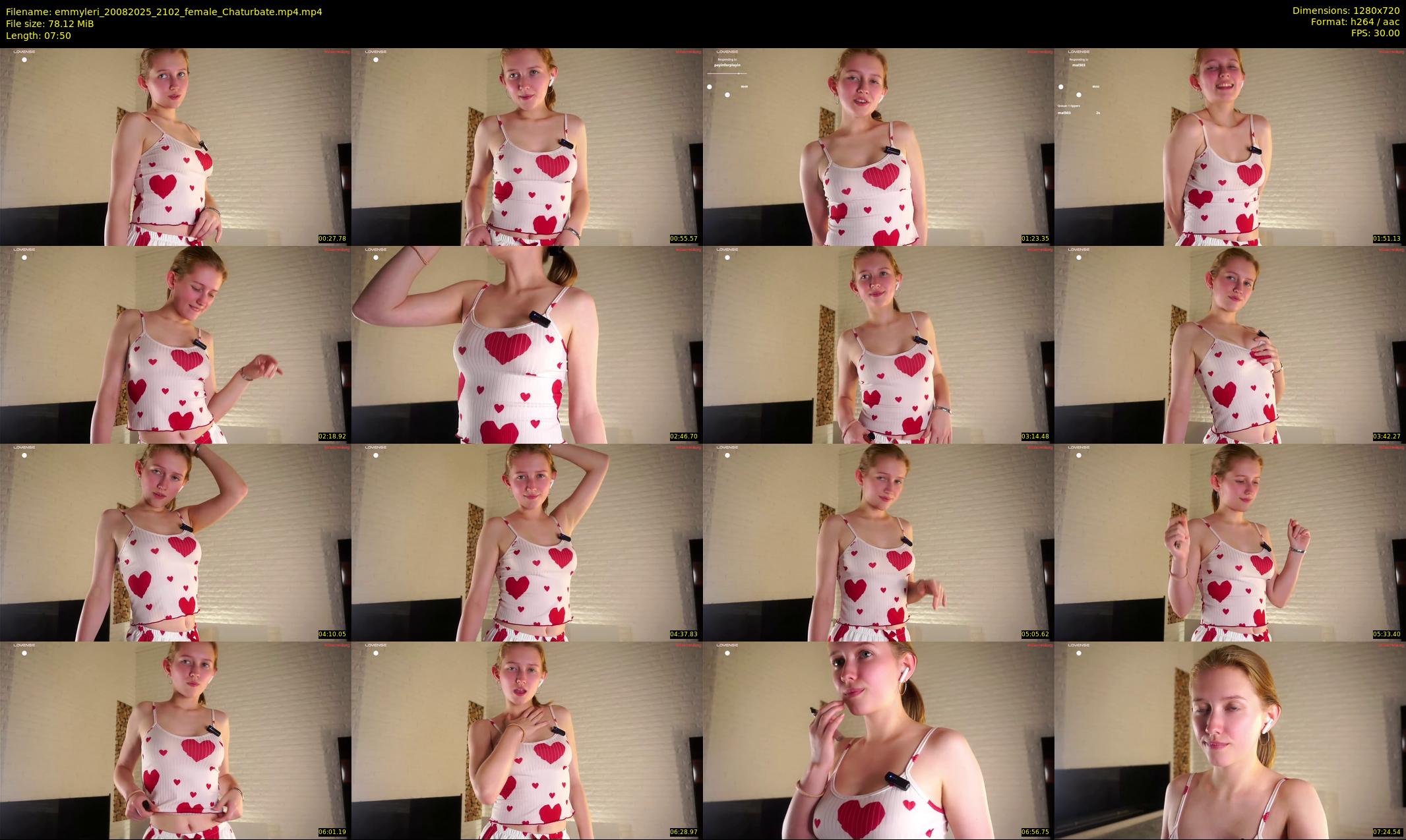 emmyleri — 8 minute Chaturbate female cam show recording, 720p, Aug 20, 2025