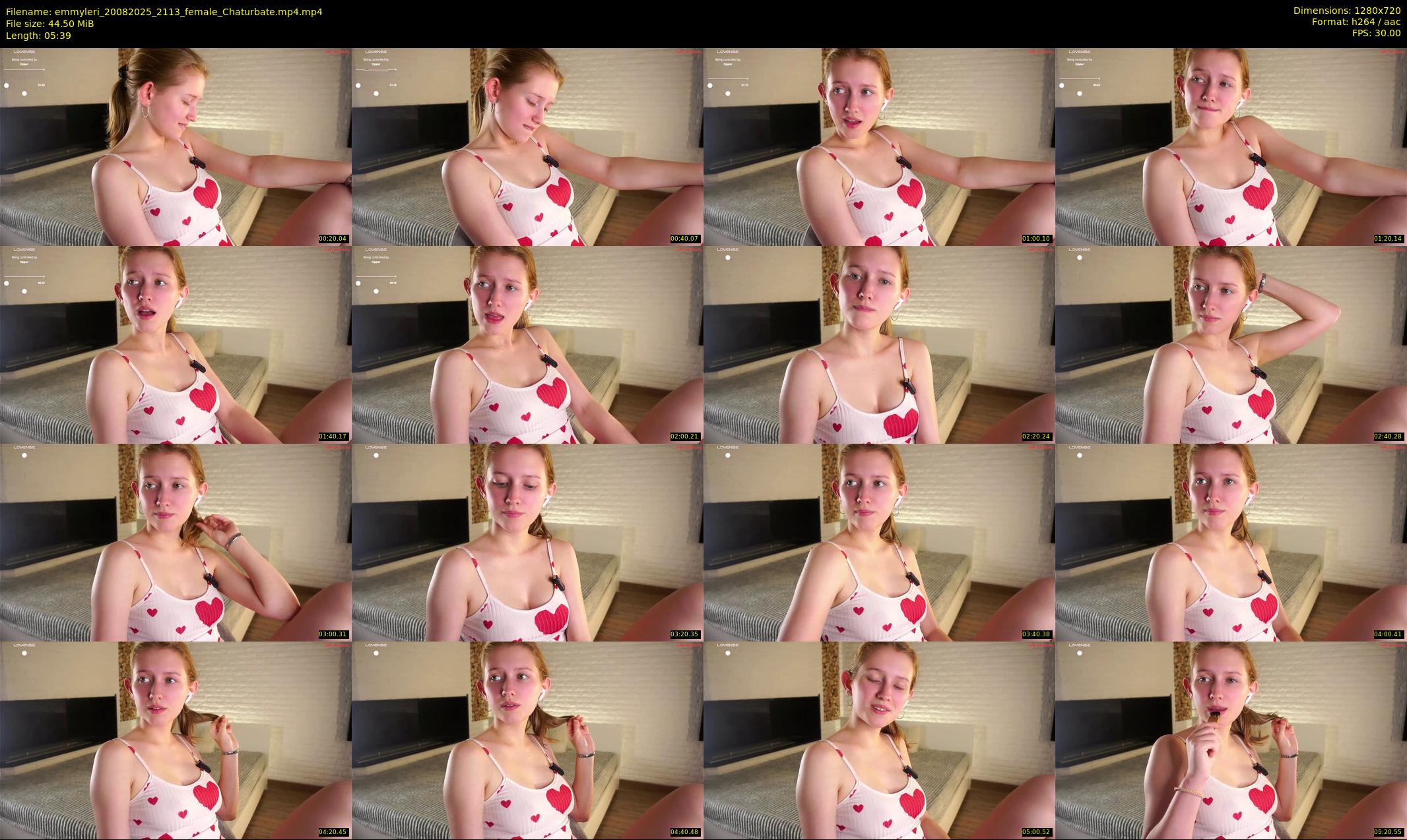 emmyleri — 6 minute Chaturbate female cam show recording, 720p, Aug 20, 2025