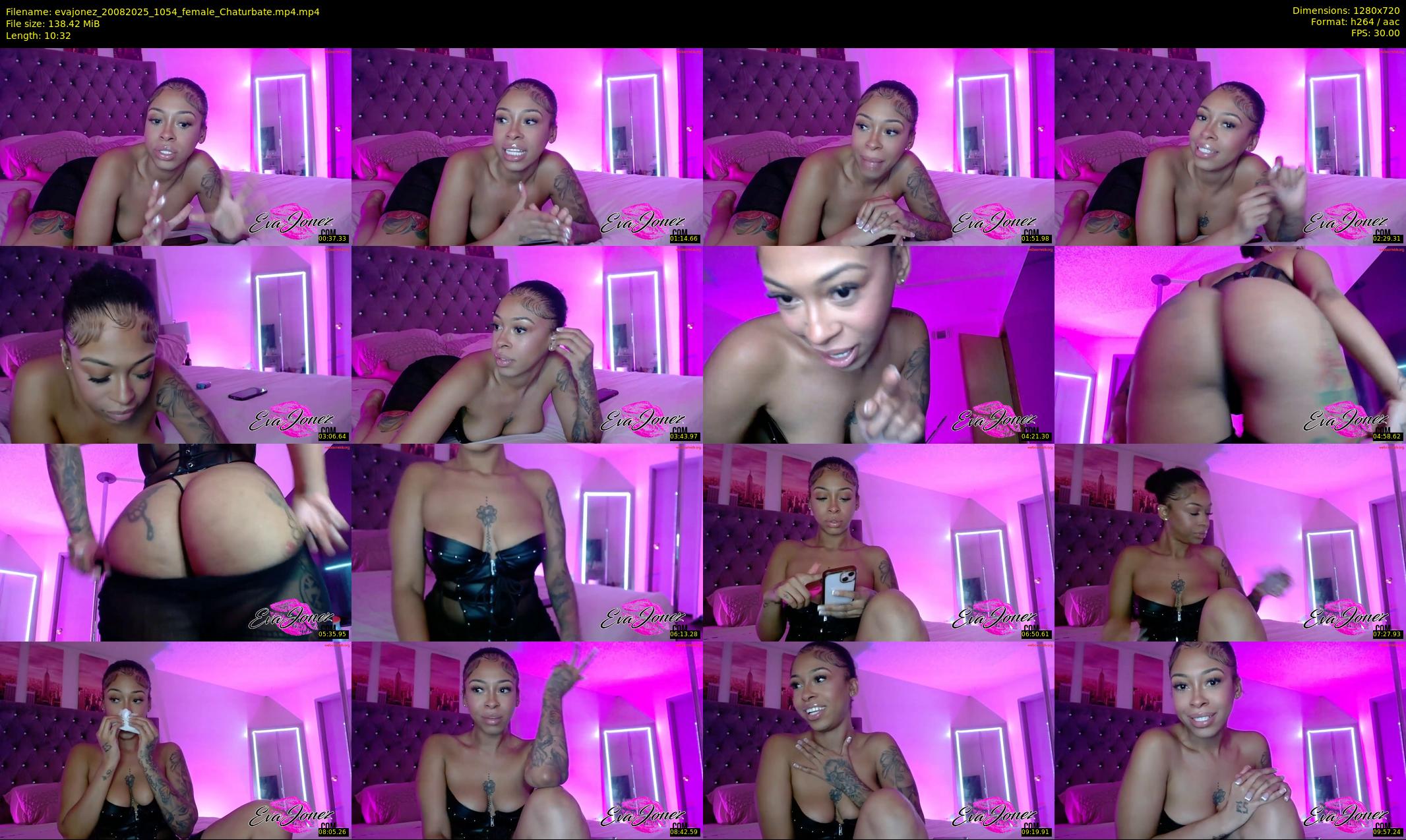 evajonez — 11 minute Chaturbate female cam show recording, 720p, Aug 20, 2025