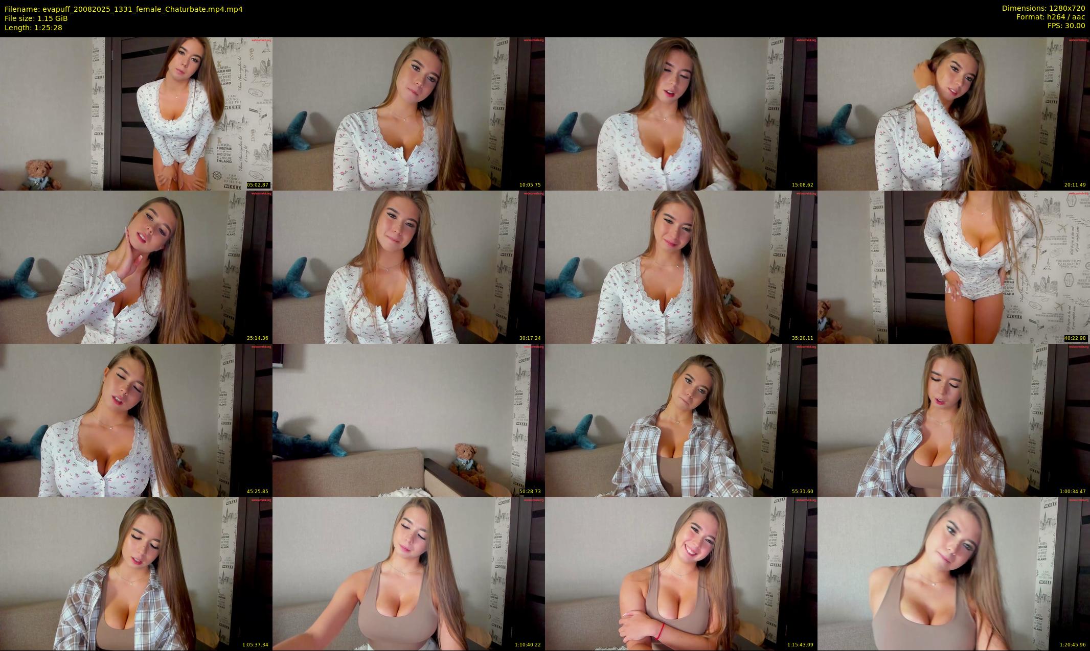 evapuff — 86 minute Chaturbate female cam show recording, 720p, Aug 20, 2025